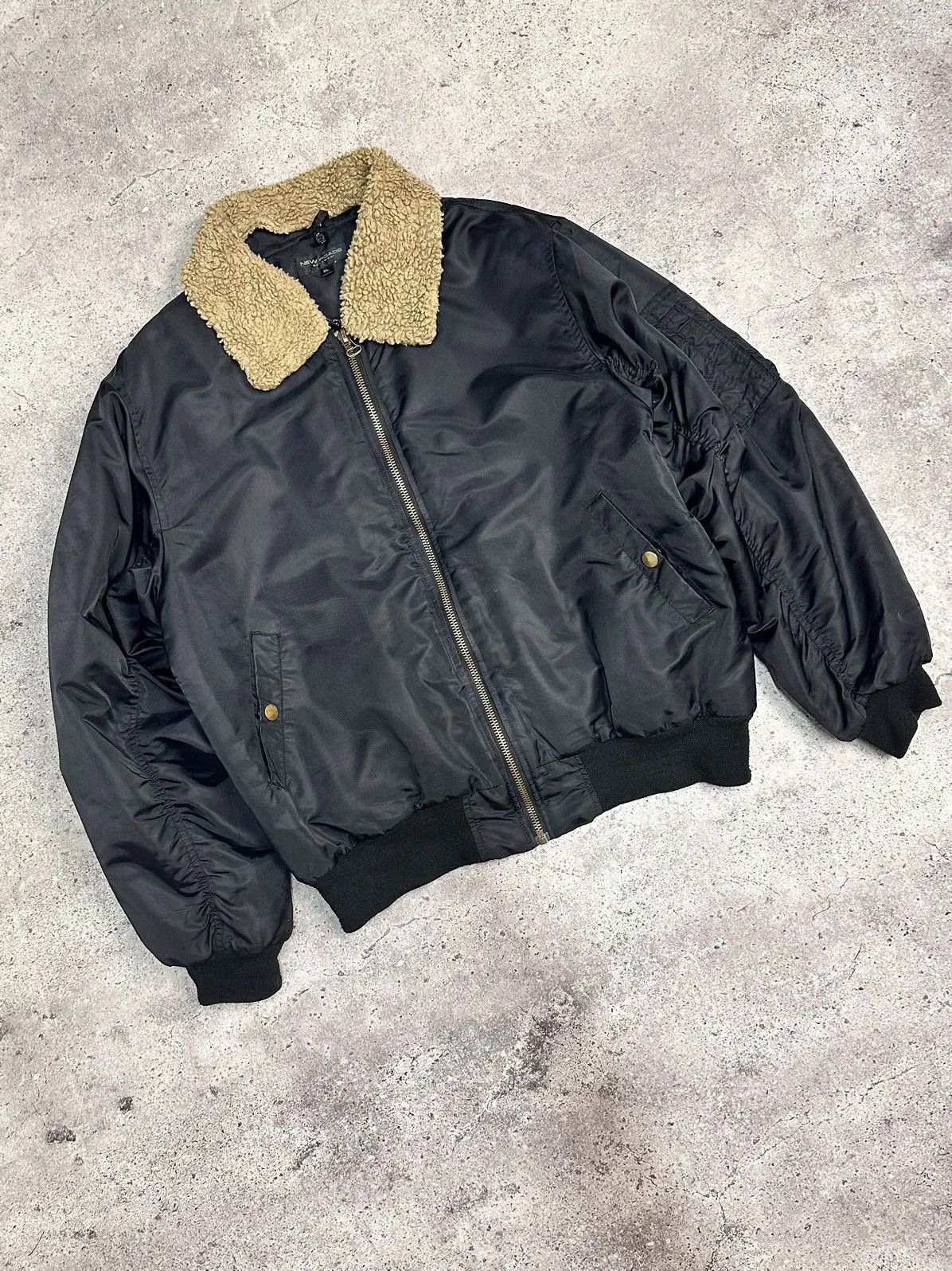 Alpha Industries Vintage Nylon MA-1 jacket alpha bombers black y2k japan Size US XL / EU 56 / 4 - 4 Thumbnail