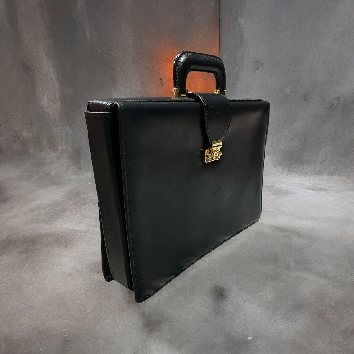 Porter VTG PORTER FULL LEATHER BRIEFCASE Size ONE SIZE - 3 Thumbnail