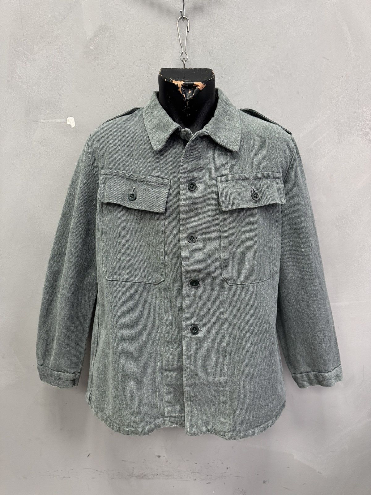 14th Addiction France Work cropped 90s army corduroy denim jacket police Size US M / EU 48-50 / 2 - 1 Thumbnail