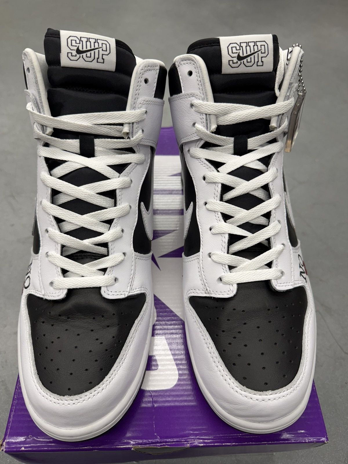Nike × Supreme 2022 Nike SB Dunk High Supreme By Any Means Stormtrooper Size US 13 / EU 46 - 9 Thumbnail
