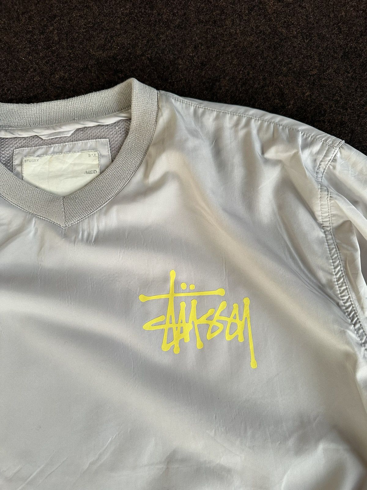Stussy Stussy Nylon Sweatshirt Custom Glow In The Dark Logo Z75 Size US M / EU 48-50 / 2 - 3 Thumbnail
