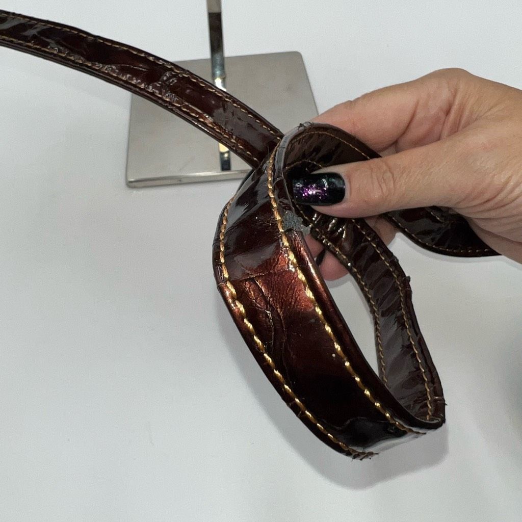 Other Madi Claire Vintage Faux Reptile Embossed Two Way Bag with Marigold interior Size ONE SIZE - 6 Thumbnail
