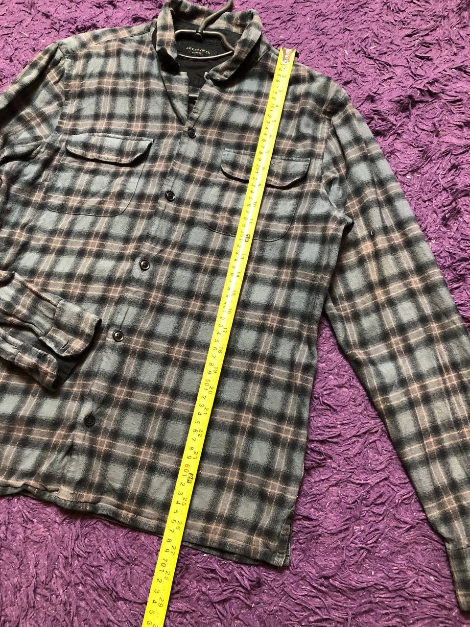 Allsaints allsaints shirt with long sleeves Vintage Y2K streetwear Size US M / EU 48-50 / 2 - 9 Thumbnail
