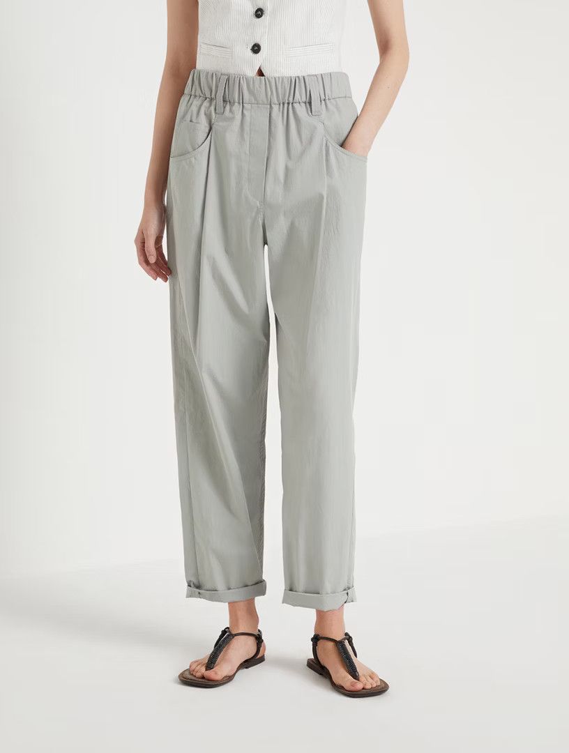 Brunello Cucinelli o1la1rc1a0425 Pants in Medium Grey Size 28" / US 6 / IT 42 - 2 Thumbnail