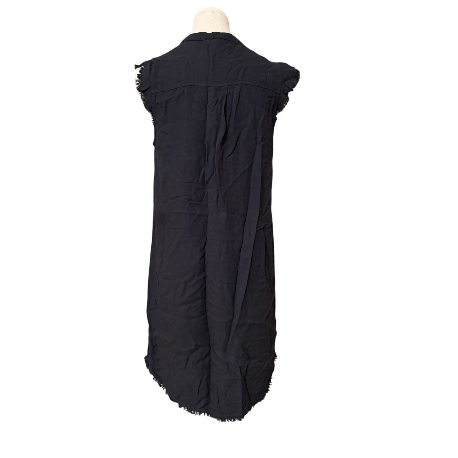 Splendid Splendid Crosshatch Black Dress Henley Style - Small Size S / US 4 / IT 40 - 2 Thumbnail