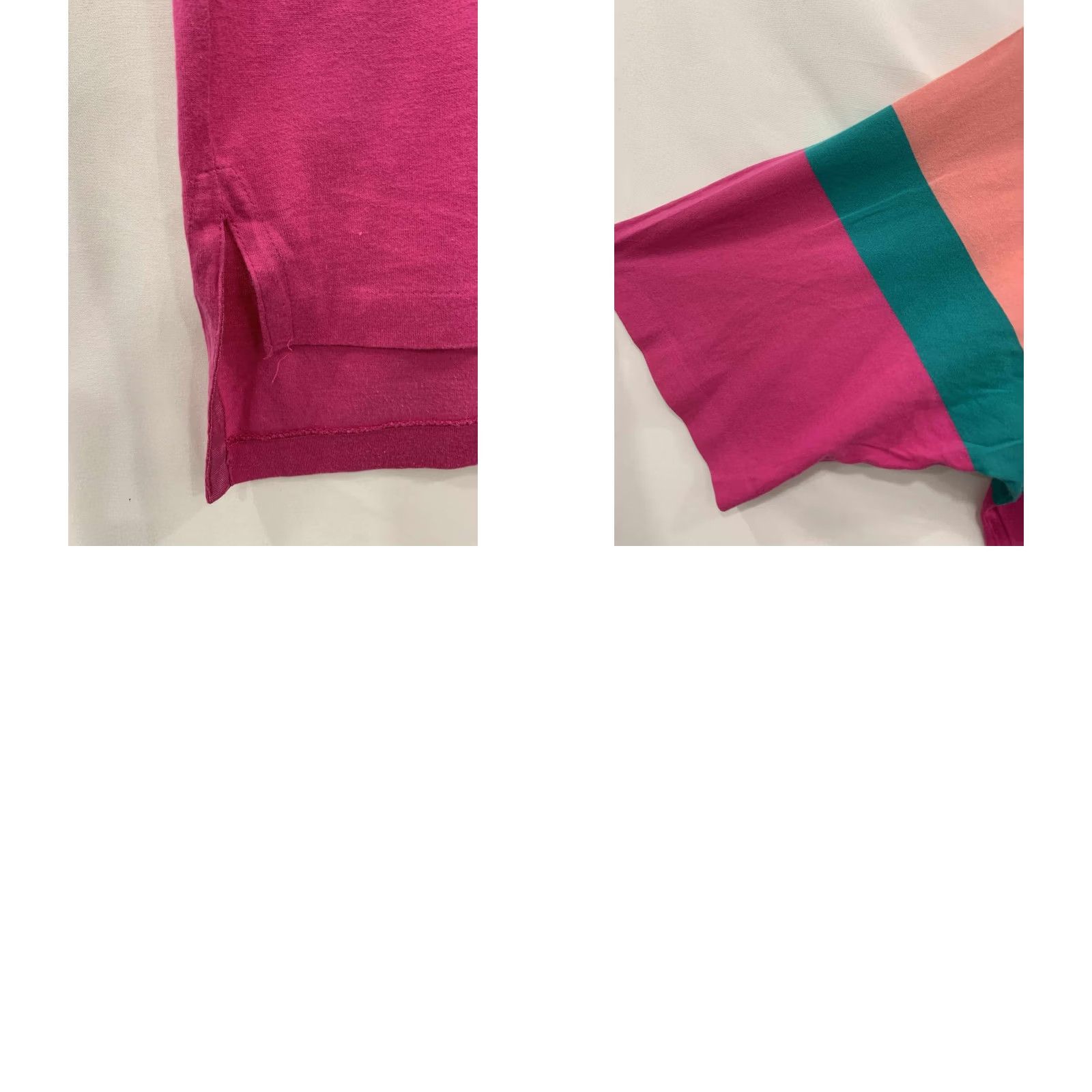 Ralph Lauren Polo Ralph Lauren Polo Shirt Colorblock Pink Green Purple M Mens Short Sleeve 100% Cotton Size US M / EU 48-50 / 2 - 8 Thumbnail