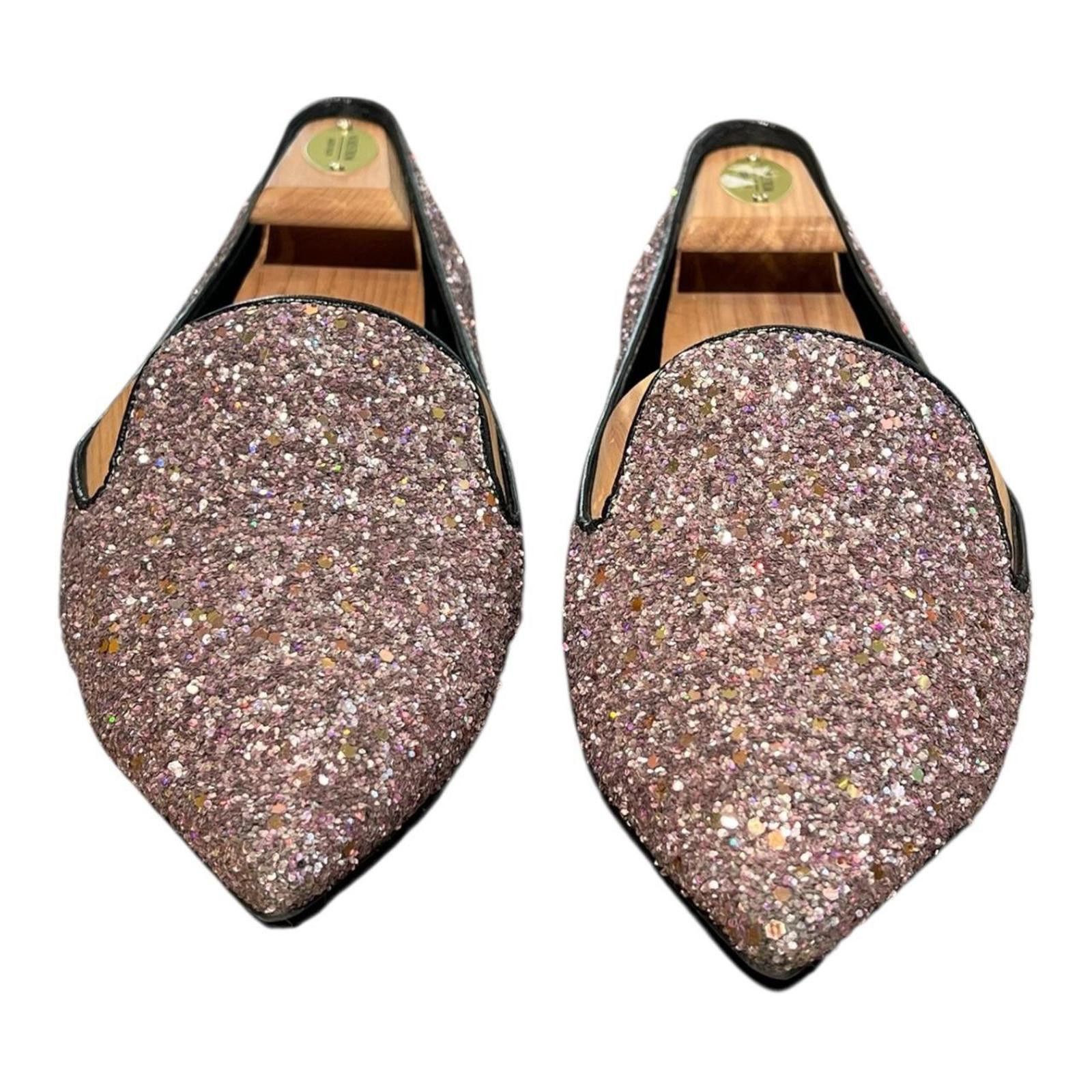Other Vintage Pollice Lee Beatrice Slippers Light Pink Glitter Size US 8.5 / IT 38.5 - 2 Thumbnail