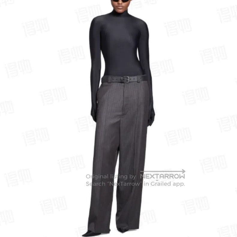 Balenciaga Balenciaga size S Striped Mid Waist Zipper Casual Pants Size US 27 - 7 Thumbnail