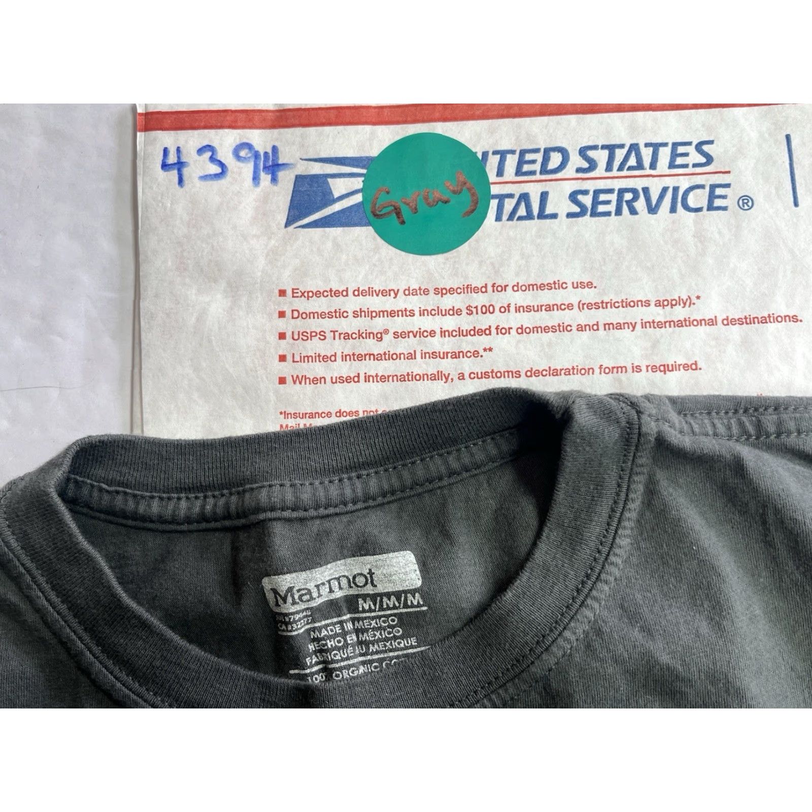 Marmot Marmot Mountain-Graphic T-Shirt Gray Men's Medium Cotton Logo Outdoors Nature Backpacking Shirts Size US M / EU 48-50 / 2 - 6 Thumbnail