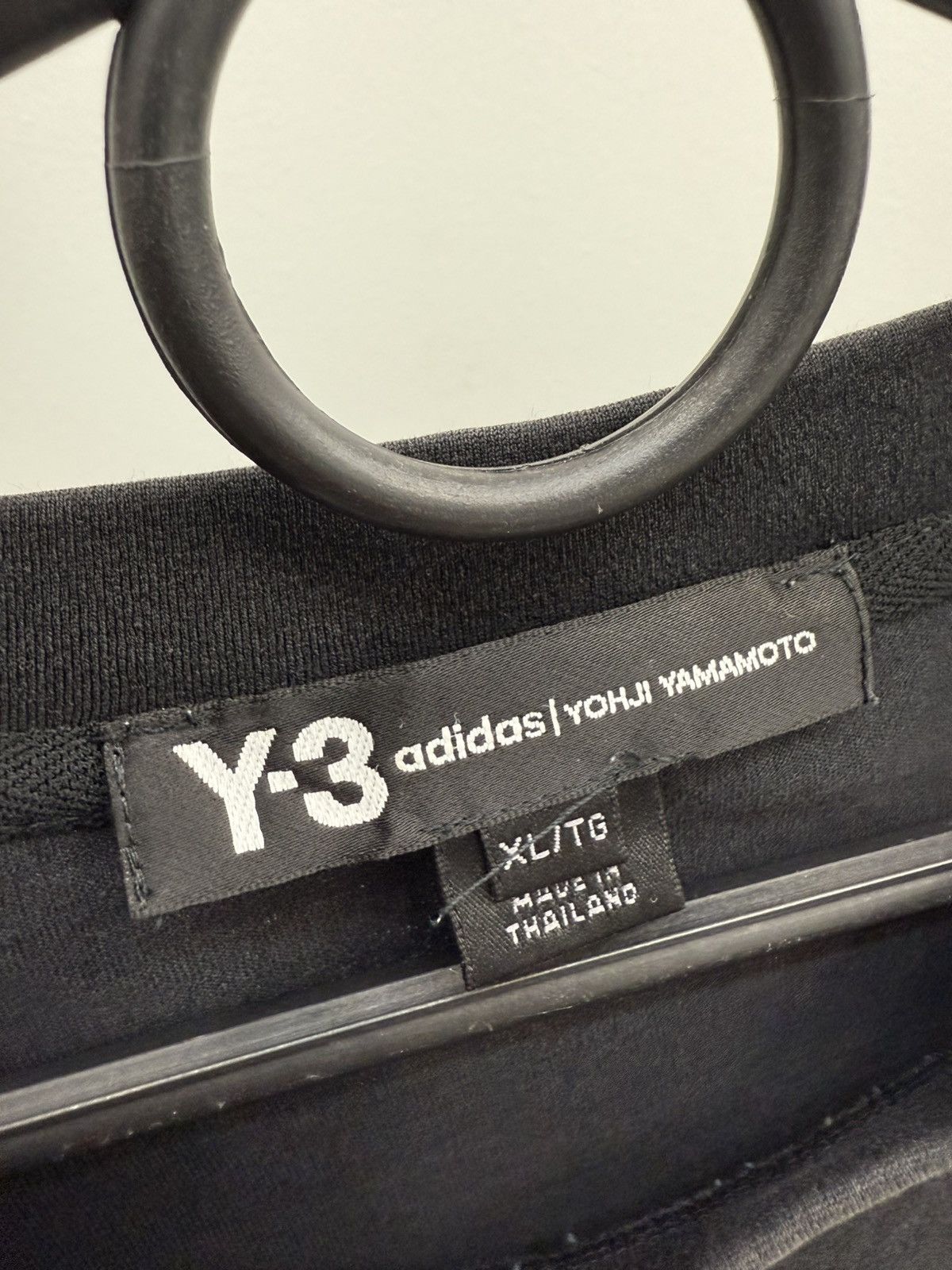 Adidas × Y-3 Adidas Y-3 by Yohji Yamamoto Logo Cotton Tee T-Shirt Size US XL / EU 56 / 4 - 2 Thumbnail