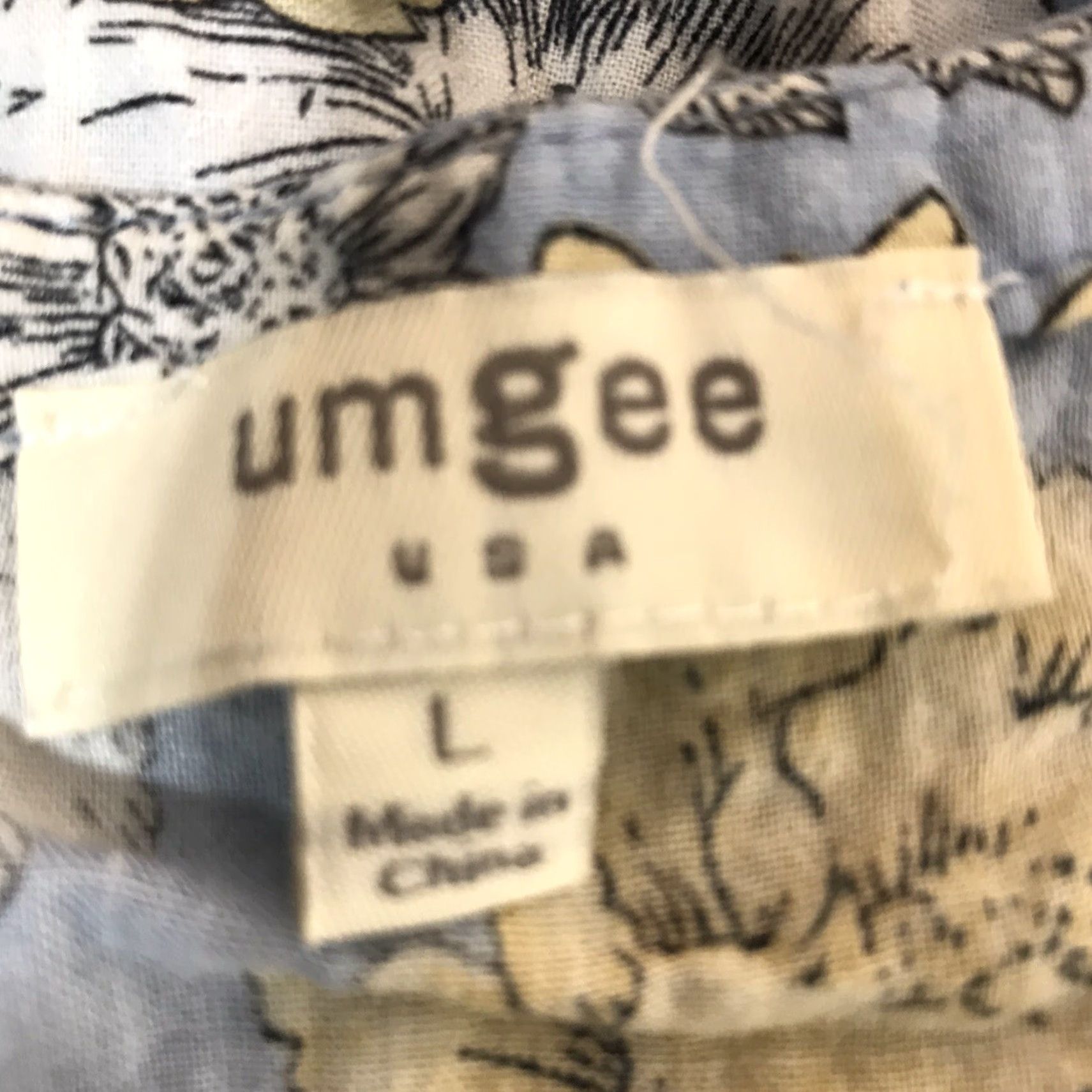 Vintage Umgee Blue Floral 3/4 Peasant Sleeve Oversized At Knee Dress Womens Size L Size L / US 10 / IT 46 - 6 Thumbnail
