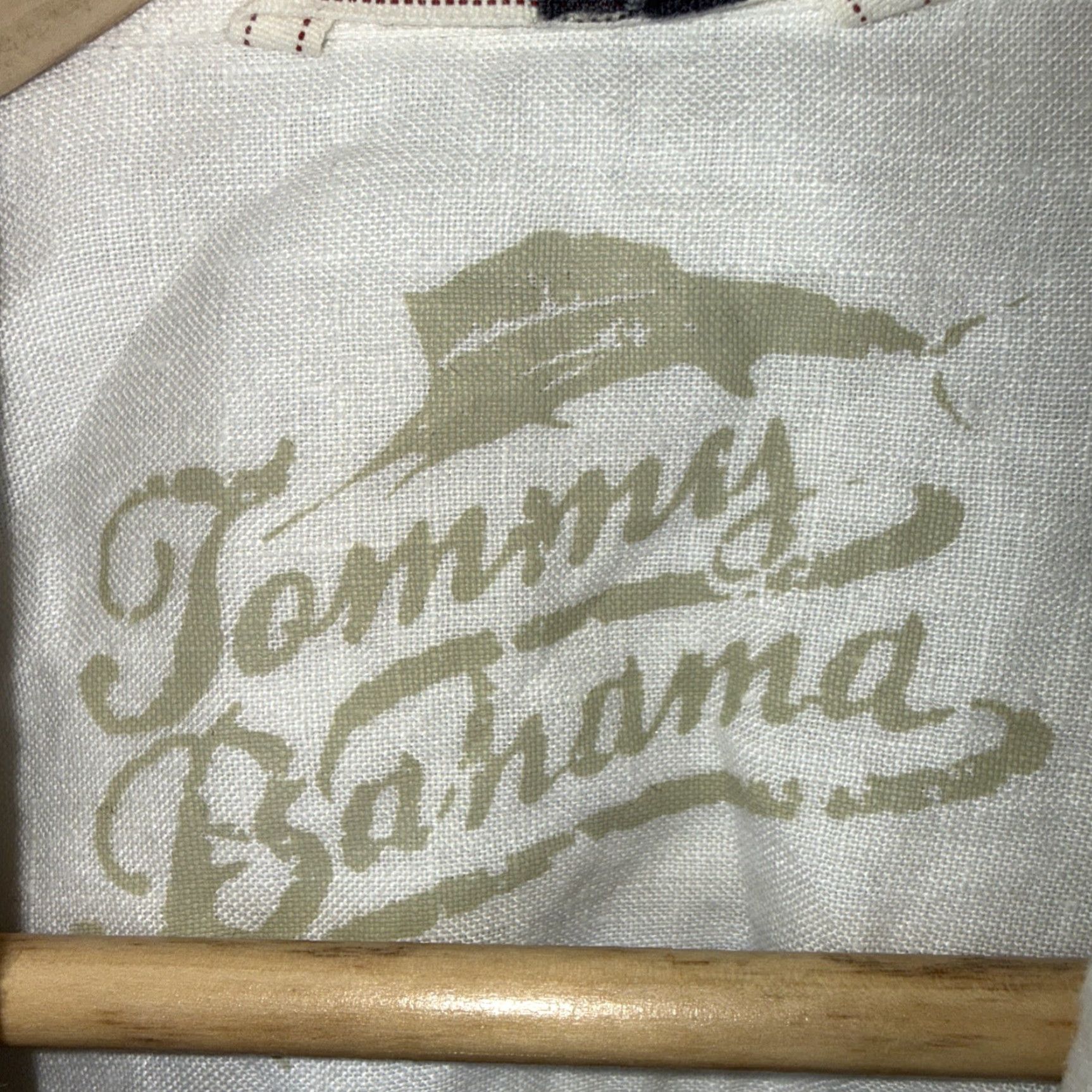 Tommy Bahama VINTAGE Tommy Bahama Shirt 100% Linen Button-Up White Mens XXL Long Sleeve Regular Fit Size US XXL / EU 58 / 5 - 3 Thumbnail