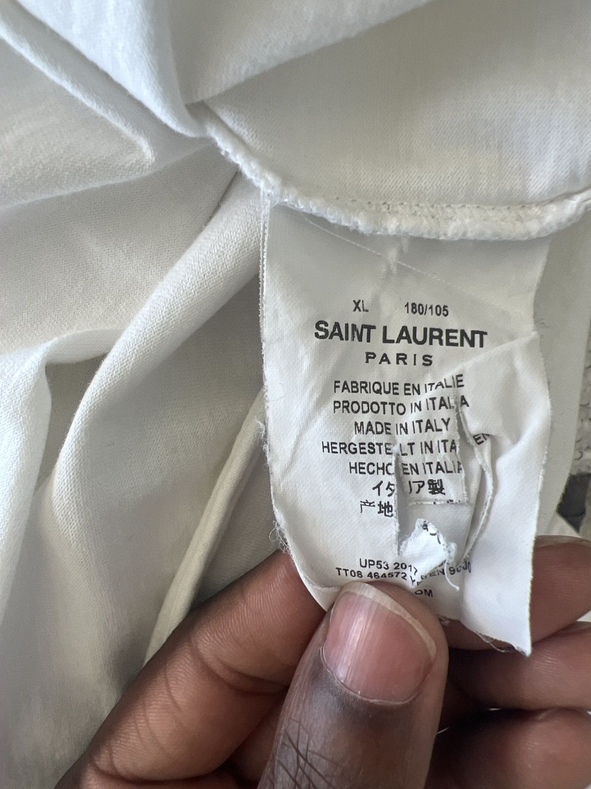 Saint Laurent Paris SAINT LAURENT RIVE GAUCHE T-SHIRT Size US XL / EU 56 / 4 - 5 Thumbnail