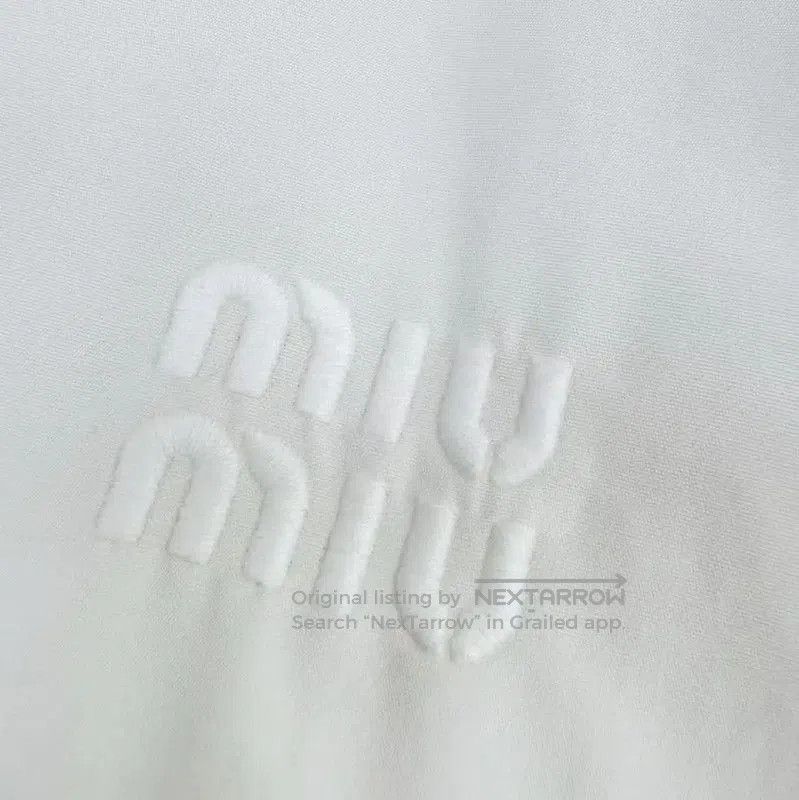 Miu Miu Miu Miu Spring Autumn Ivory Long Sleeve Shirt . Size M / US 6-8 / IT 42-44 - 4 Thumbnail