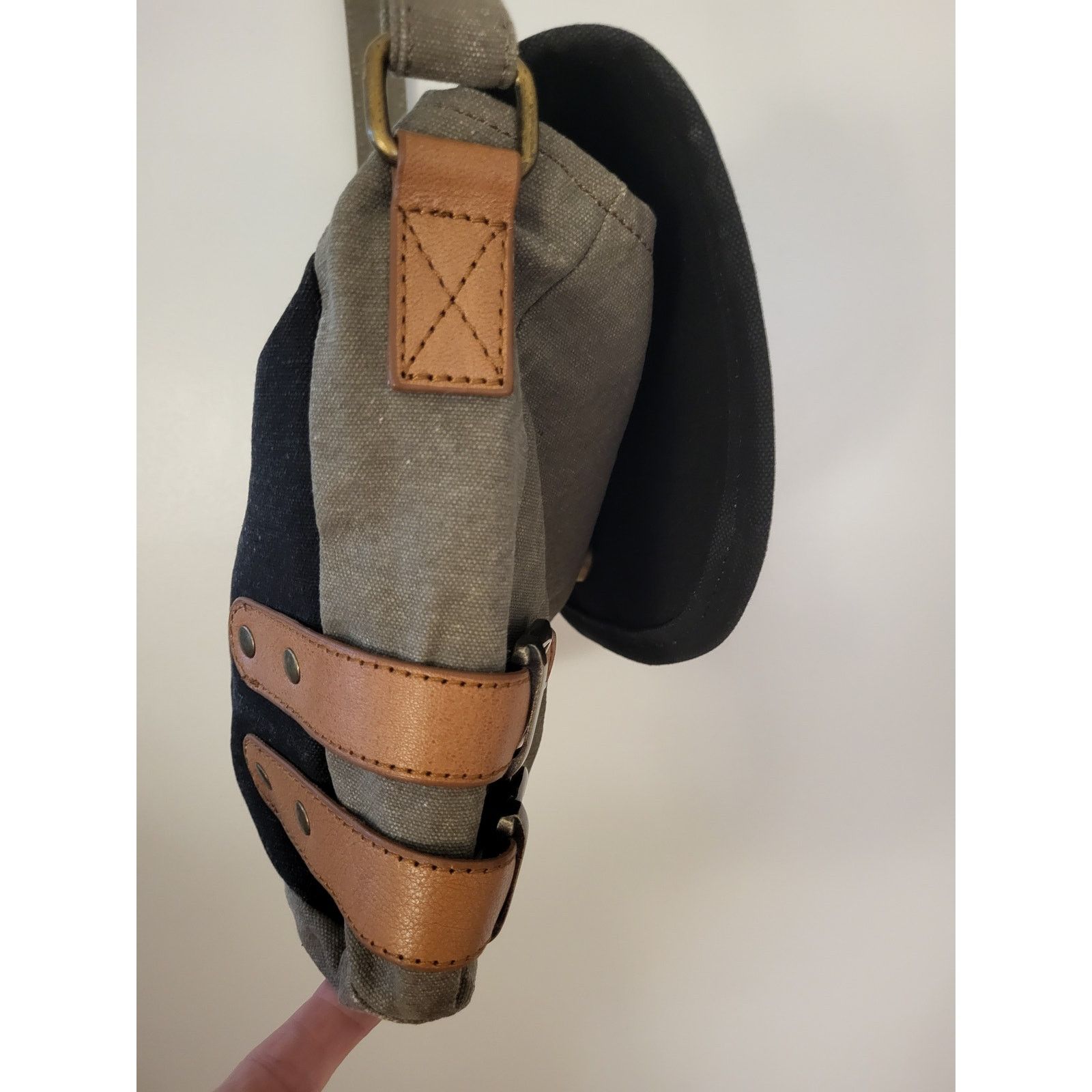 Other Mona B Crossbody Bag Canvas Leather Messenger Bike Bag Size ONE SIZE - 10 Thumbnail
