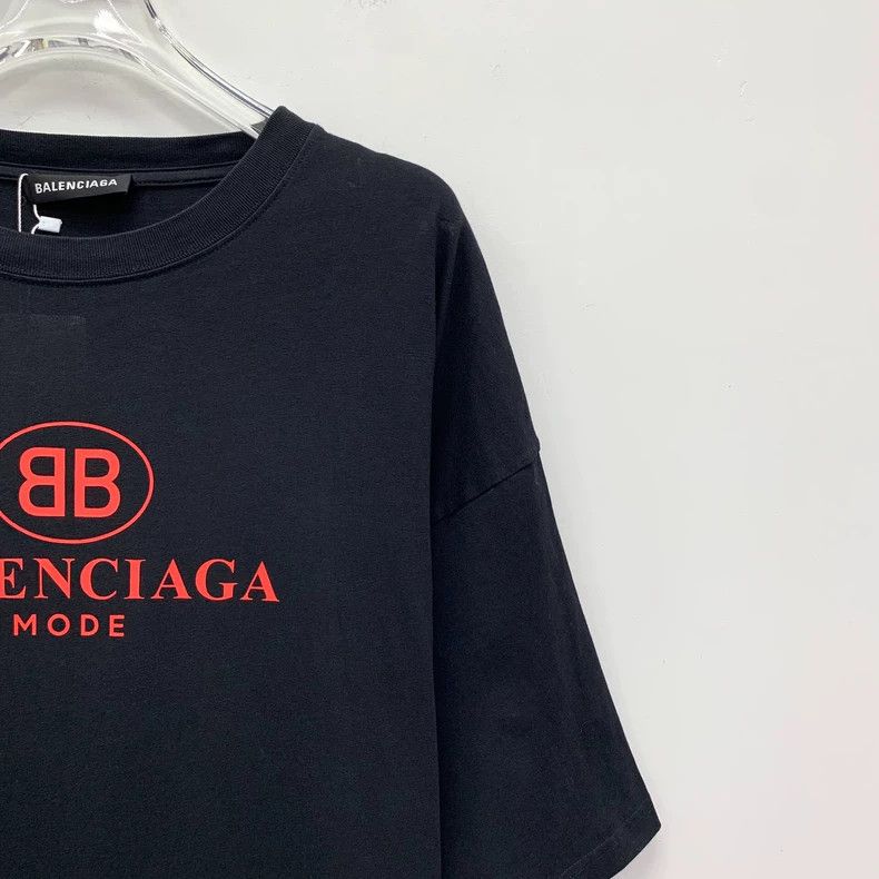 Balenciaga Balenciaga Black logo monogrammed cotton short sleeve T-sh Size US M / EU 48-50 / 2 - 3 Thumbnail