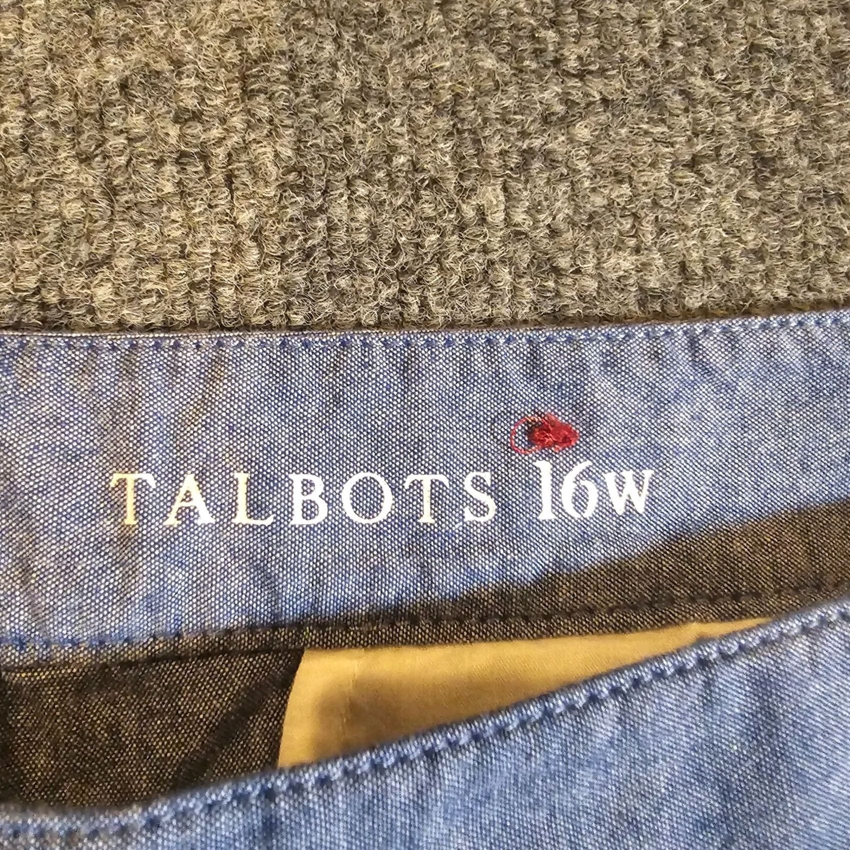 Talbots Talbots Pants Womens 16 Blue Chino Mid Rise Tapered Casual Basic Minimalist Pants Chino Womens 16 Blue Mid Rise Tapered Casual Mens? Size 38" / US 16 / IT 52 - 5 Thumbnail