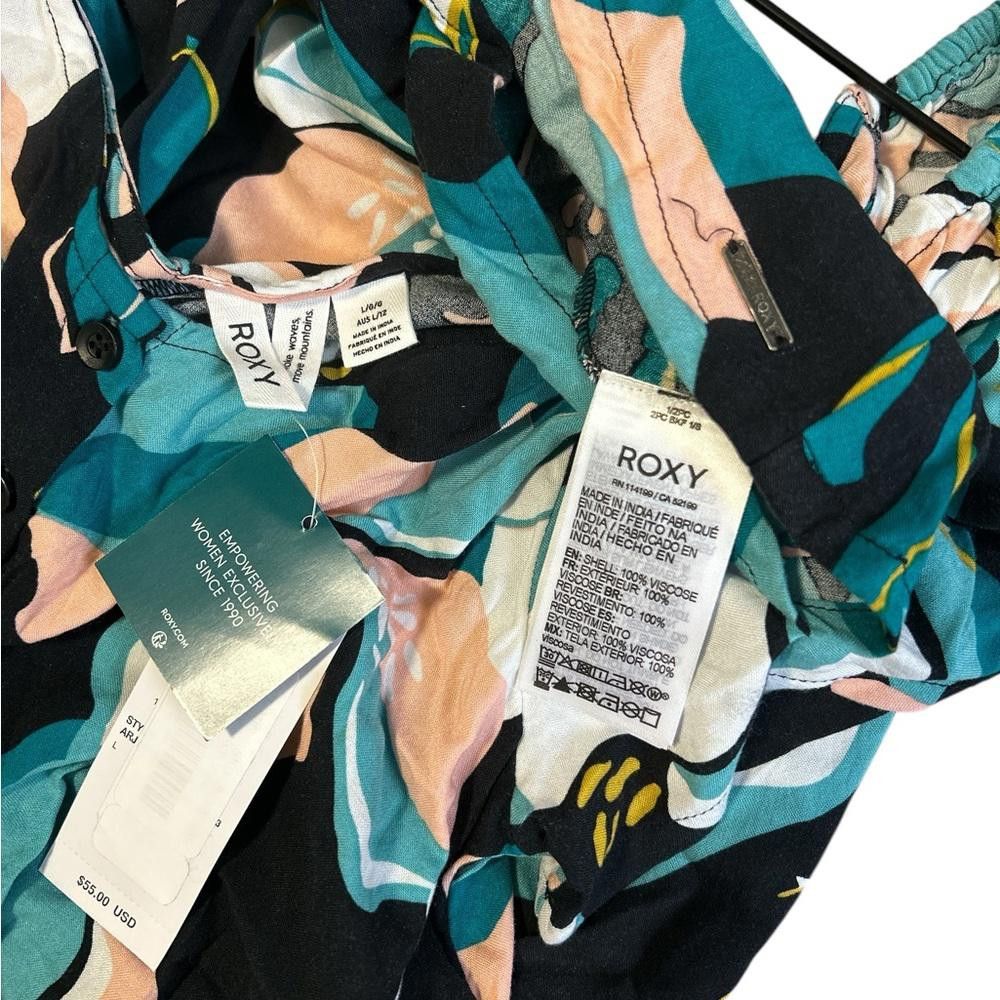 Other Roxy Women's Floral Summer Dress Size L / US 10 / IT 46 - 5 Thumbnail