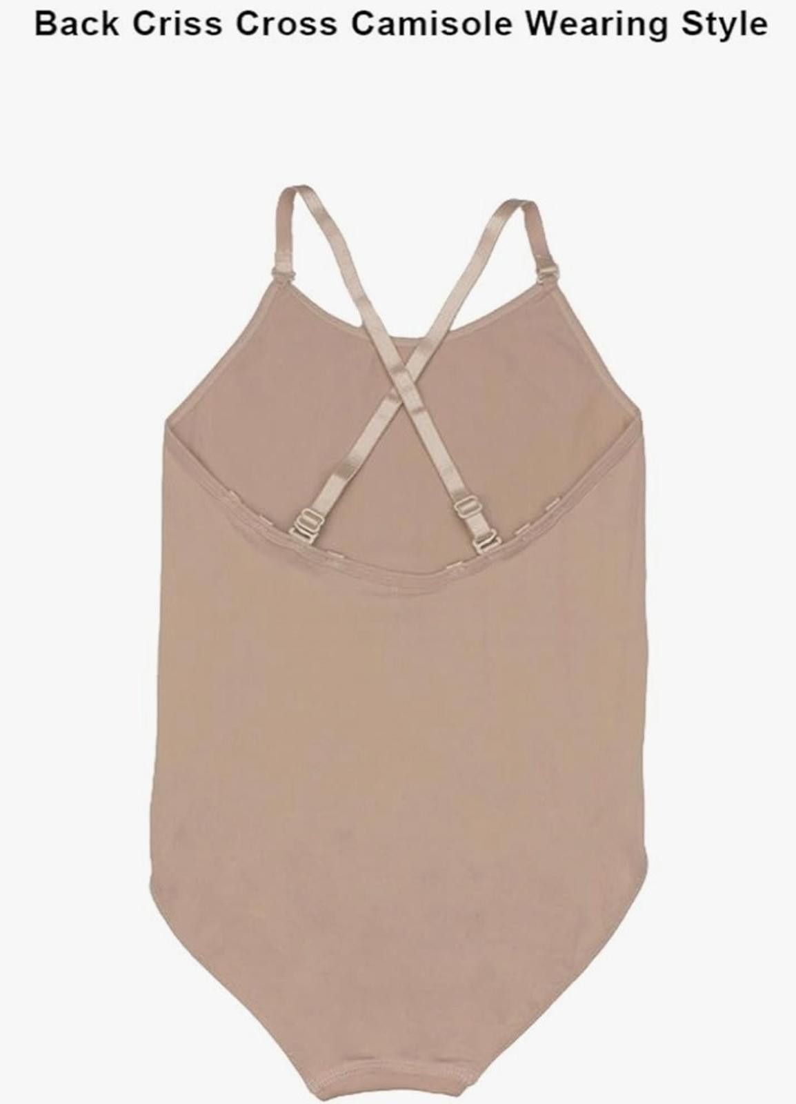 Other Kids Tan Ballet Leotard 4-6Y Adjustable Straps Gymnastics Size ONE SIZE - 4 Thumbnail