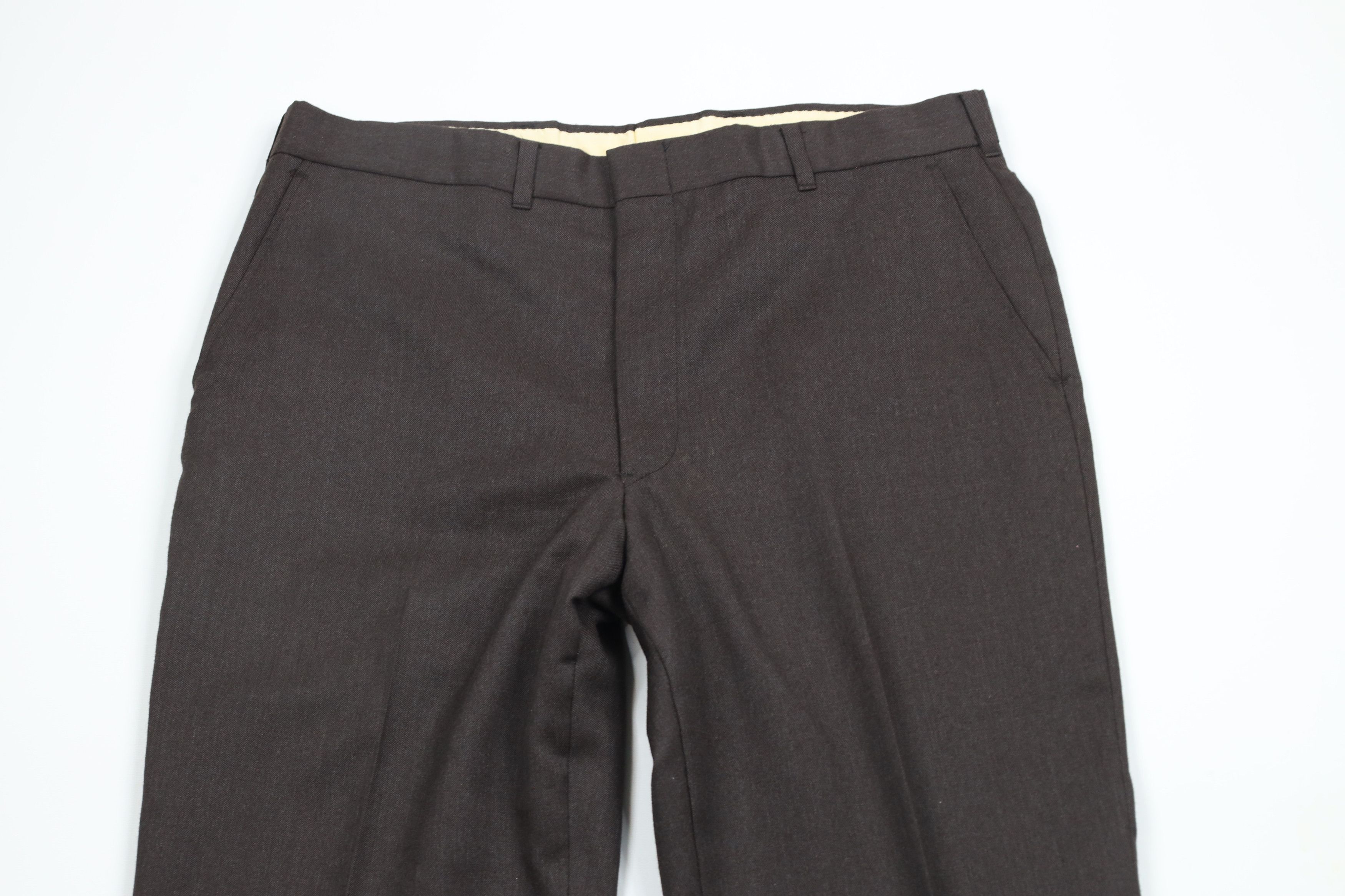 Vintage Vintage 70s Streetwear Wide Leg Bell Bottoms Pants Brown USA Size US 34 / EU 50 - 2 Thumbnail