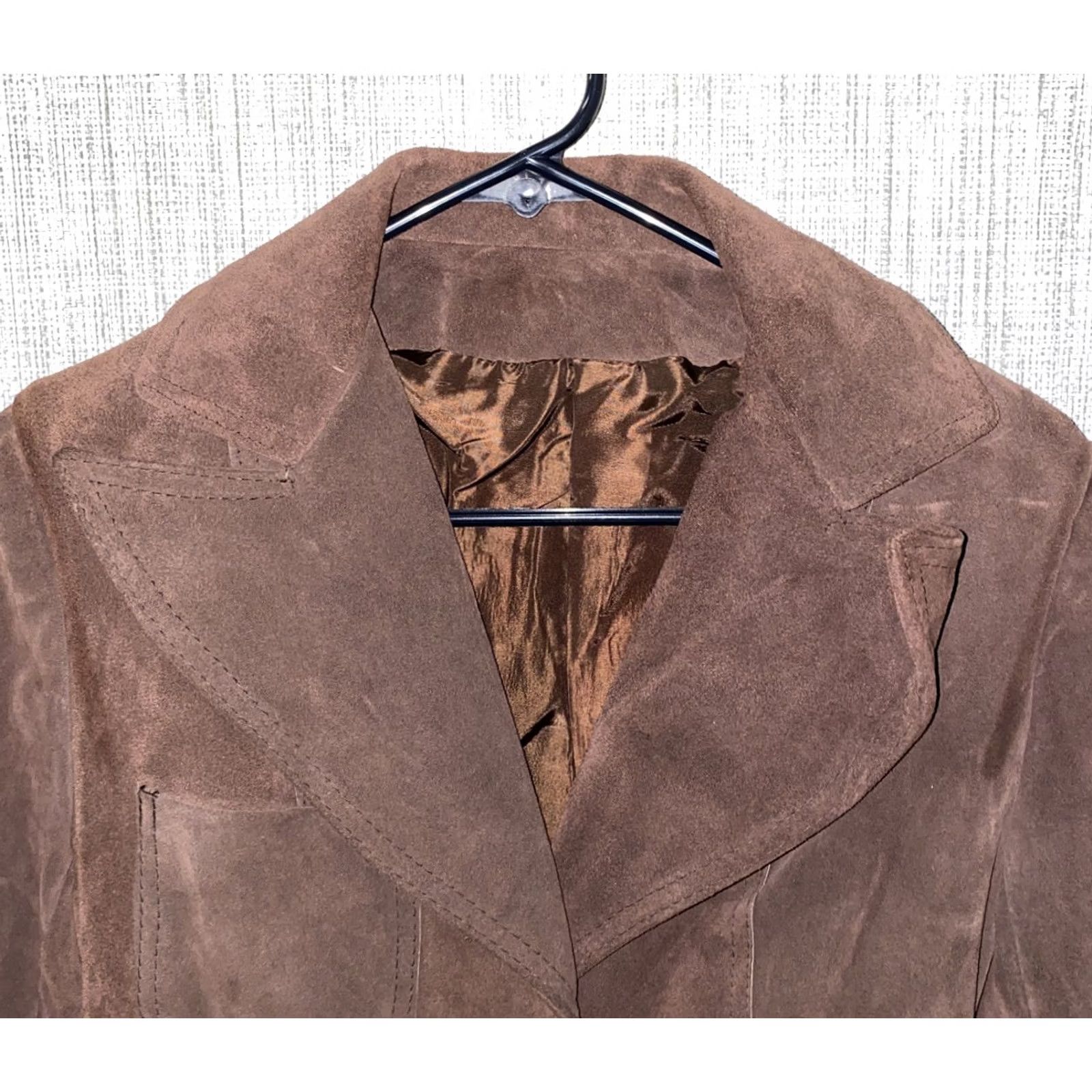 Vintage The Paris Brown Leather 2 Button Sport Coat Women Size 34 NWT Size XXS / US 00 / IT 34 - 3 Thumbnail