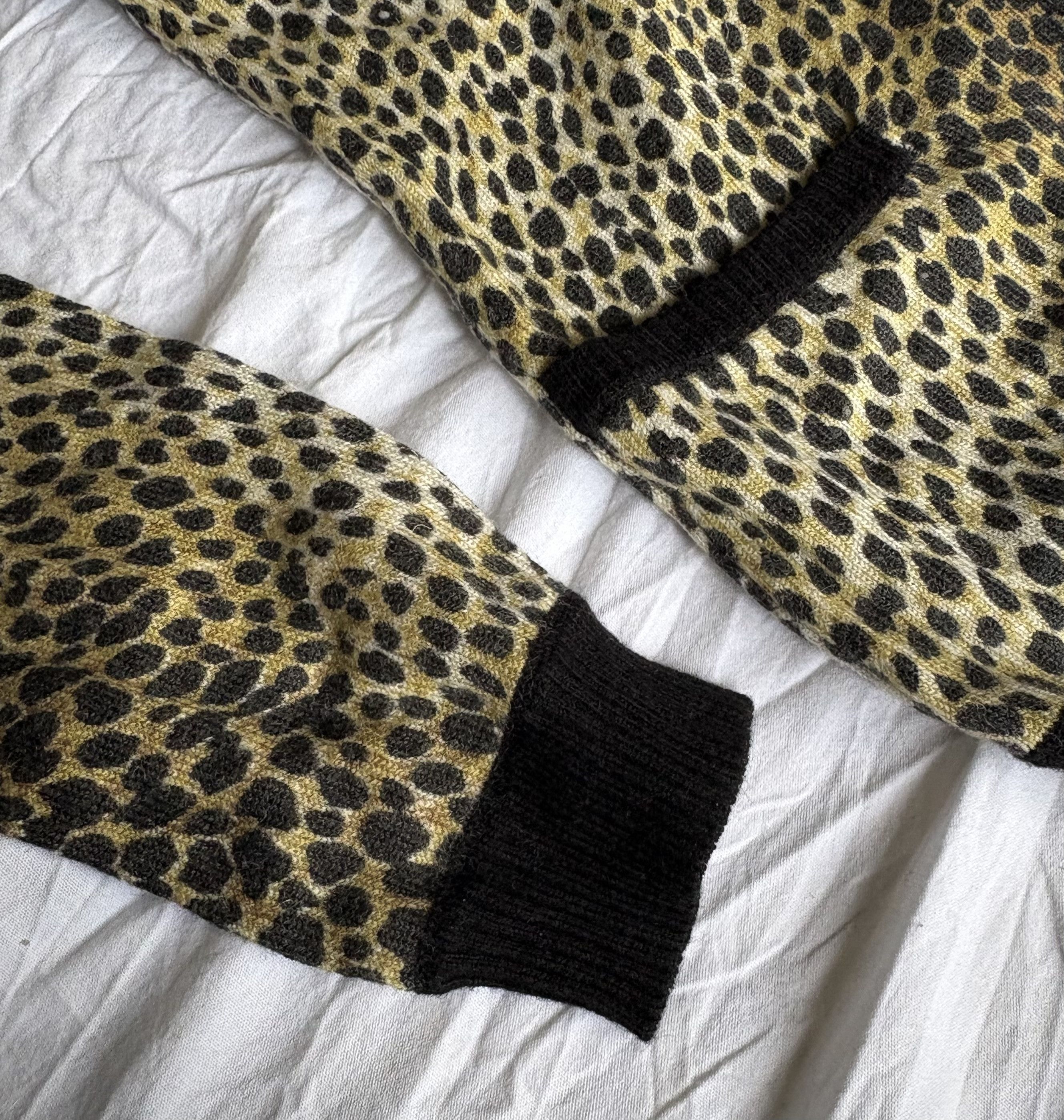 D&G Junior Leopard Cashmere Cardigan (Fits XS–S Women)