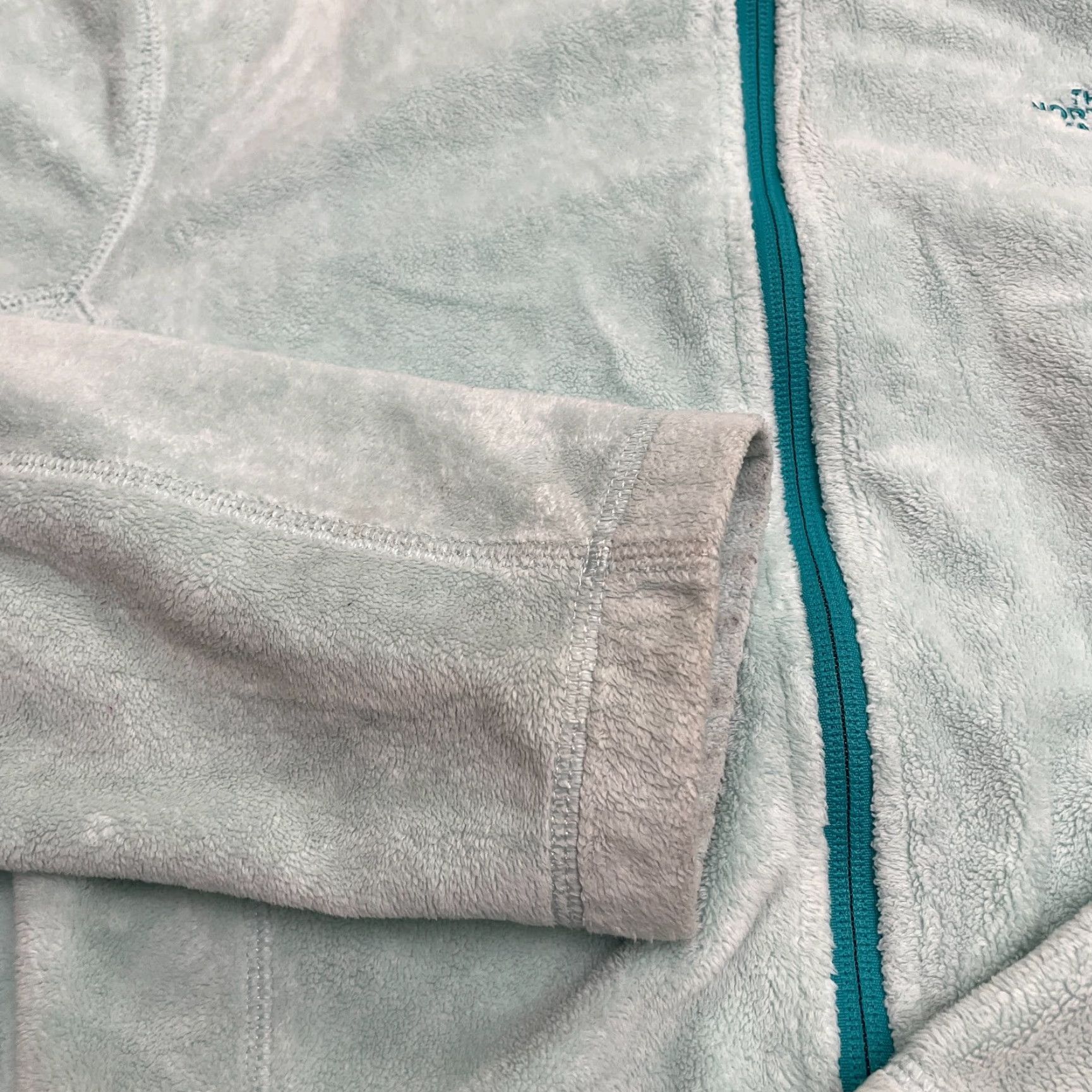 The North Face The North Face Helata Fuzzy Fleece Jacket Womens Large Green Full Zip Outdoor Size L / US 10 / IT 46 - 6 Thumbnail