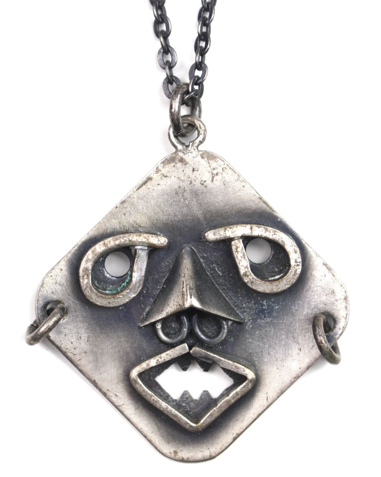 Hysteric Glamour 1990S JAPANESE MADE OXIDIZED TRIBAL MASK NECKLACE Size ONE SIZE - 1 Thumbnail