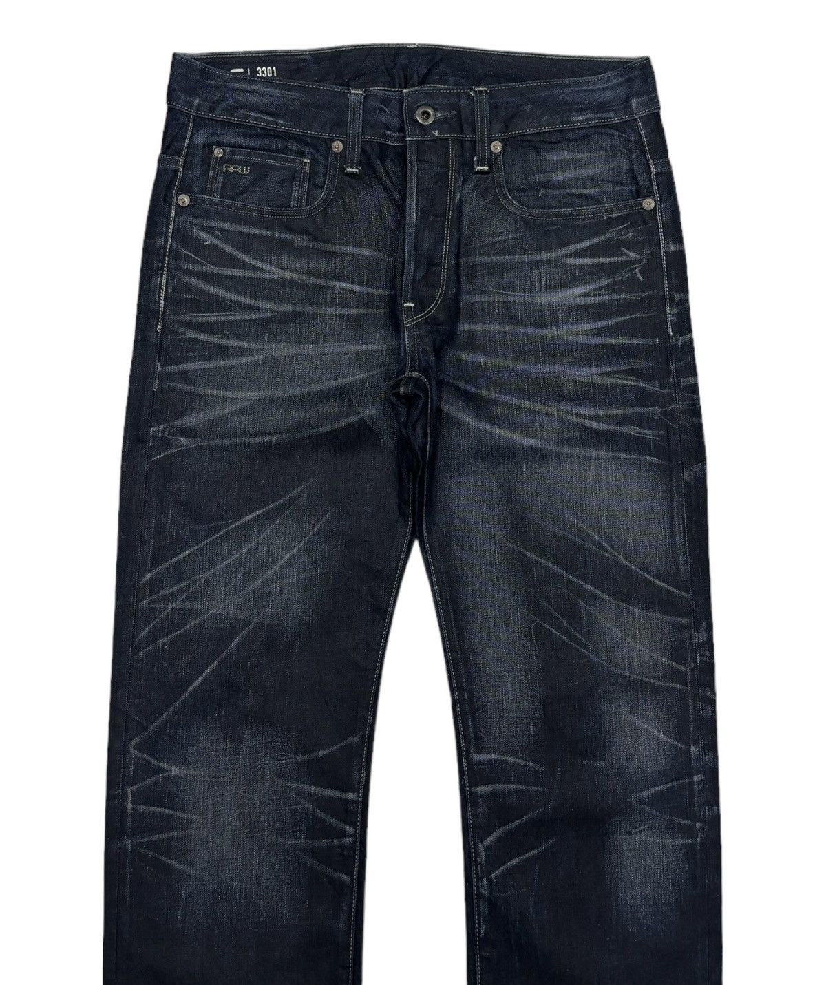 G-Star × Le Grande Bleu (L.G.B.) × Tornado Mart RARE CLAW-MARK G STAR RAW DENIM JEANS TORNADO MART STYLE Size US 32 / EU 48 - 3 Thumbnail
