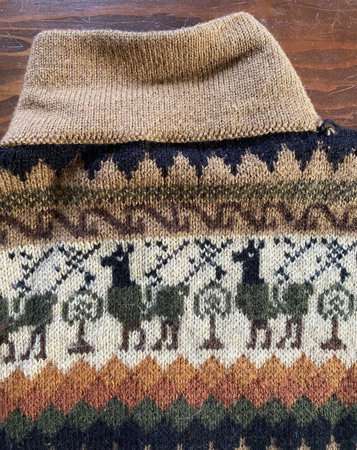 Vintage Vintage 80’s Artesania Los Andes Alpaca Wool 1/4 Zip Sweater Size US XL / EU 56 / 4 - 13 Thumbnail
