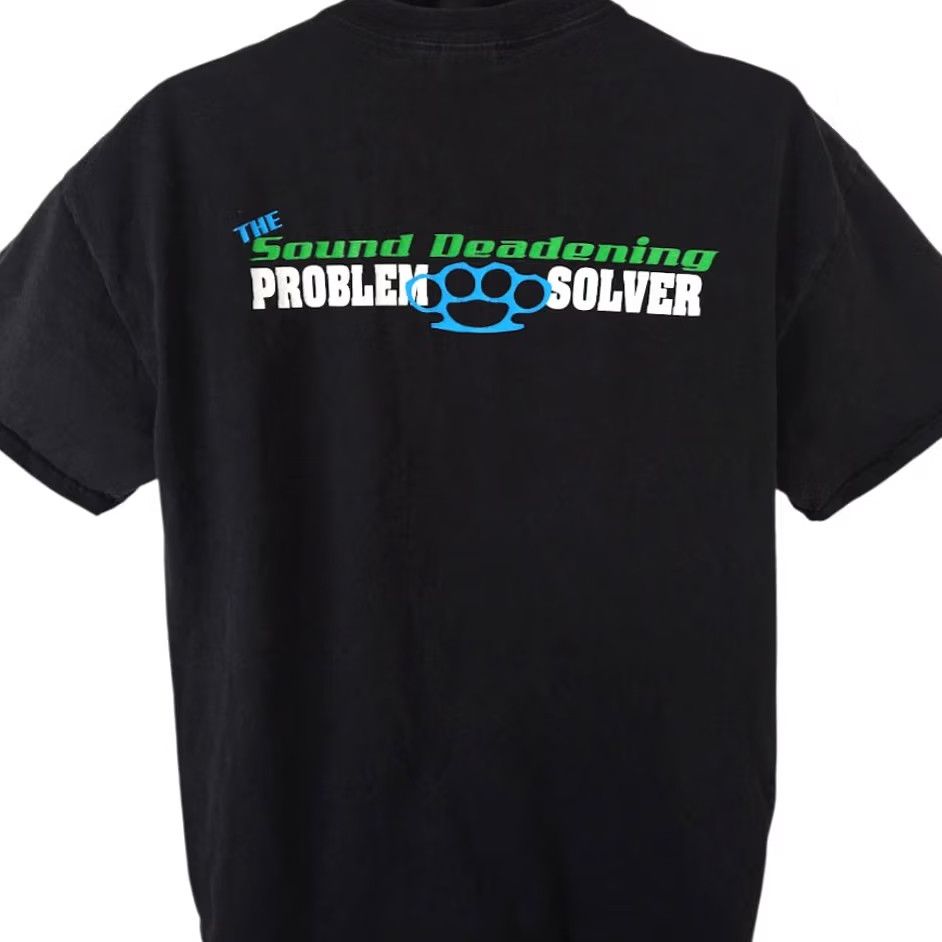 Gildan Gildan GT MAT T Shirt Mens Large Black Sound Deadening Problem Solver Shirt Size US L / EU 52-54 / 3 - 4 Thumbnail