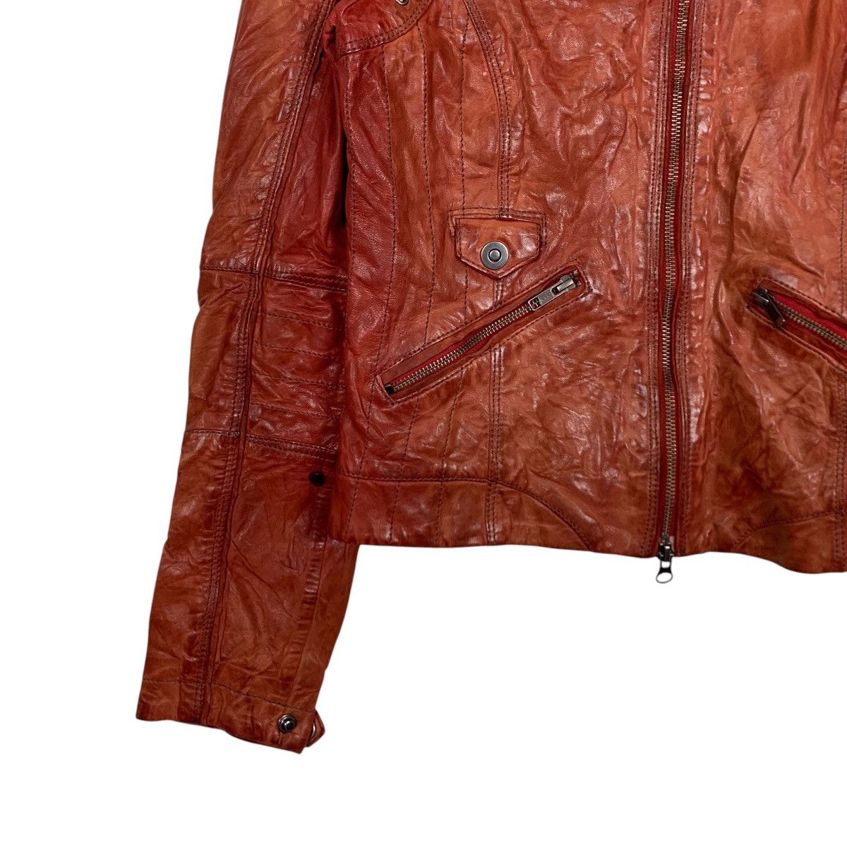 Leather ☀️Siosi leather cafe racer jacket Size US XS / EU 42 / 0 - 4 Thumbnail