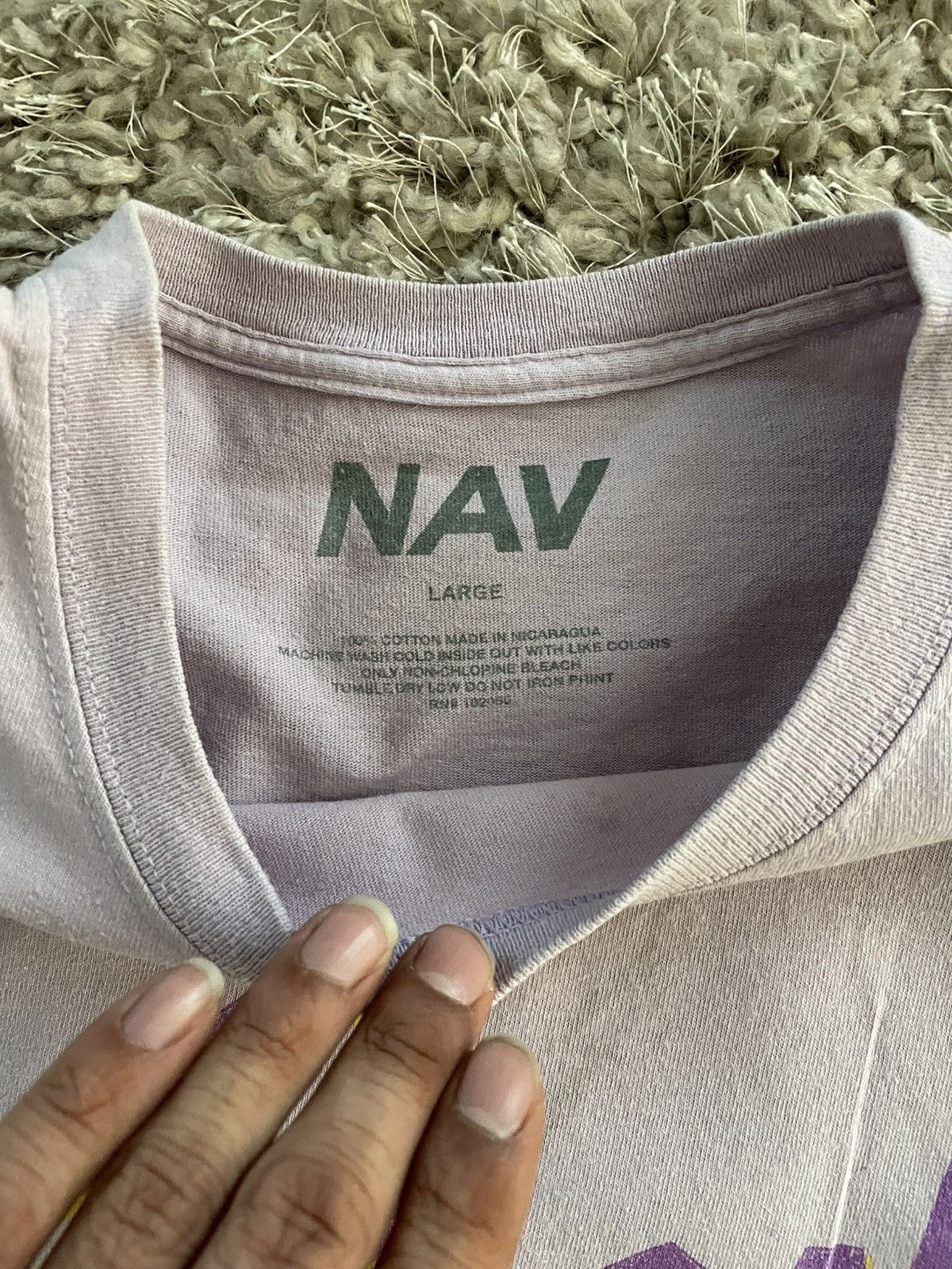 Vlone Nav x Vlone Good Intentions Tee Size US L / EU 52-54 / 3 - 8 Thumbnail