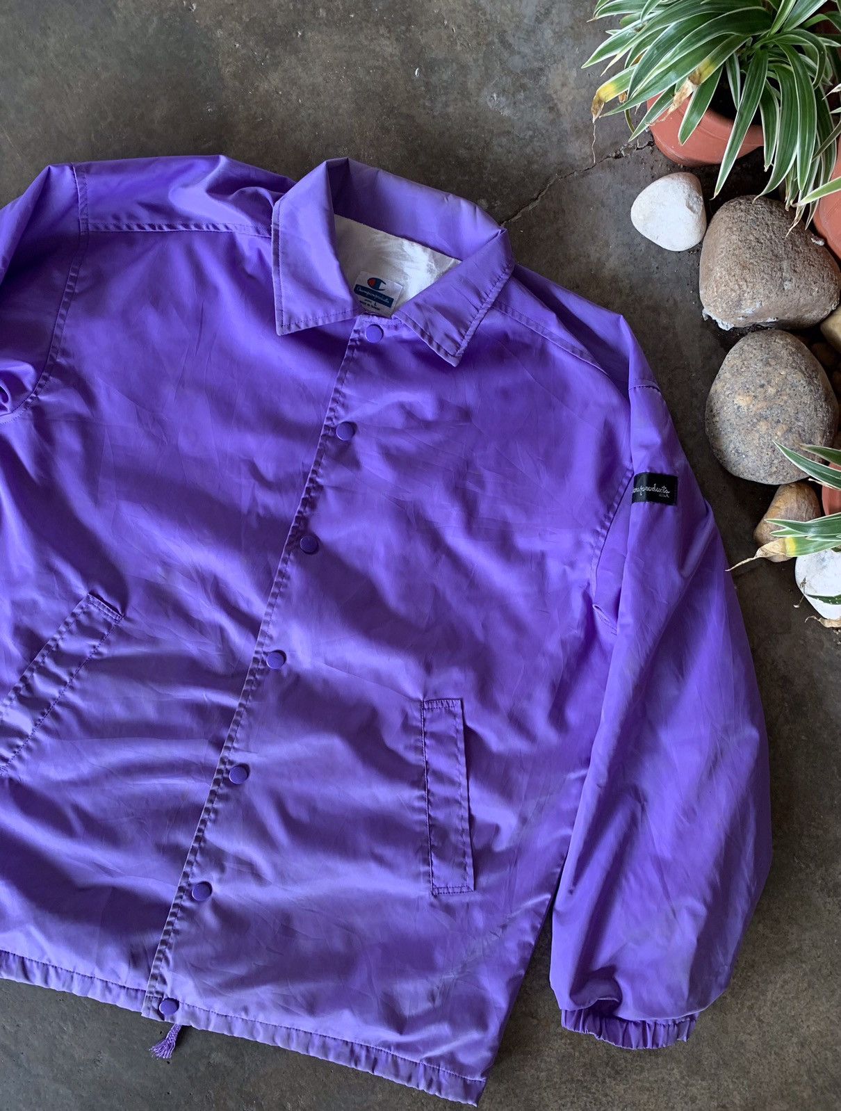 Champion × Vintage VINTAGE Champion Product USA Windbreaker on Purple 🔥 Size US L / EU 52-54 / 3 - 6 Thumbnail