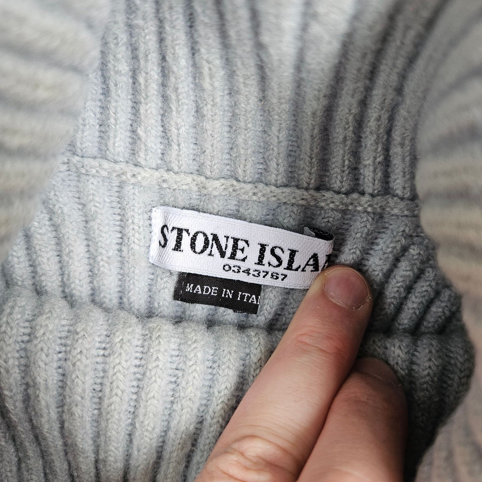 Stone Island Vintage Stone Island Ribbed Turtleneck Knit Sweater Size US S / EU 44-46 / 1 - 2 Thumbnail