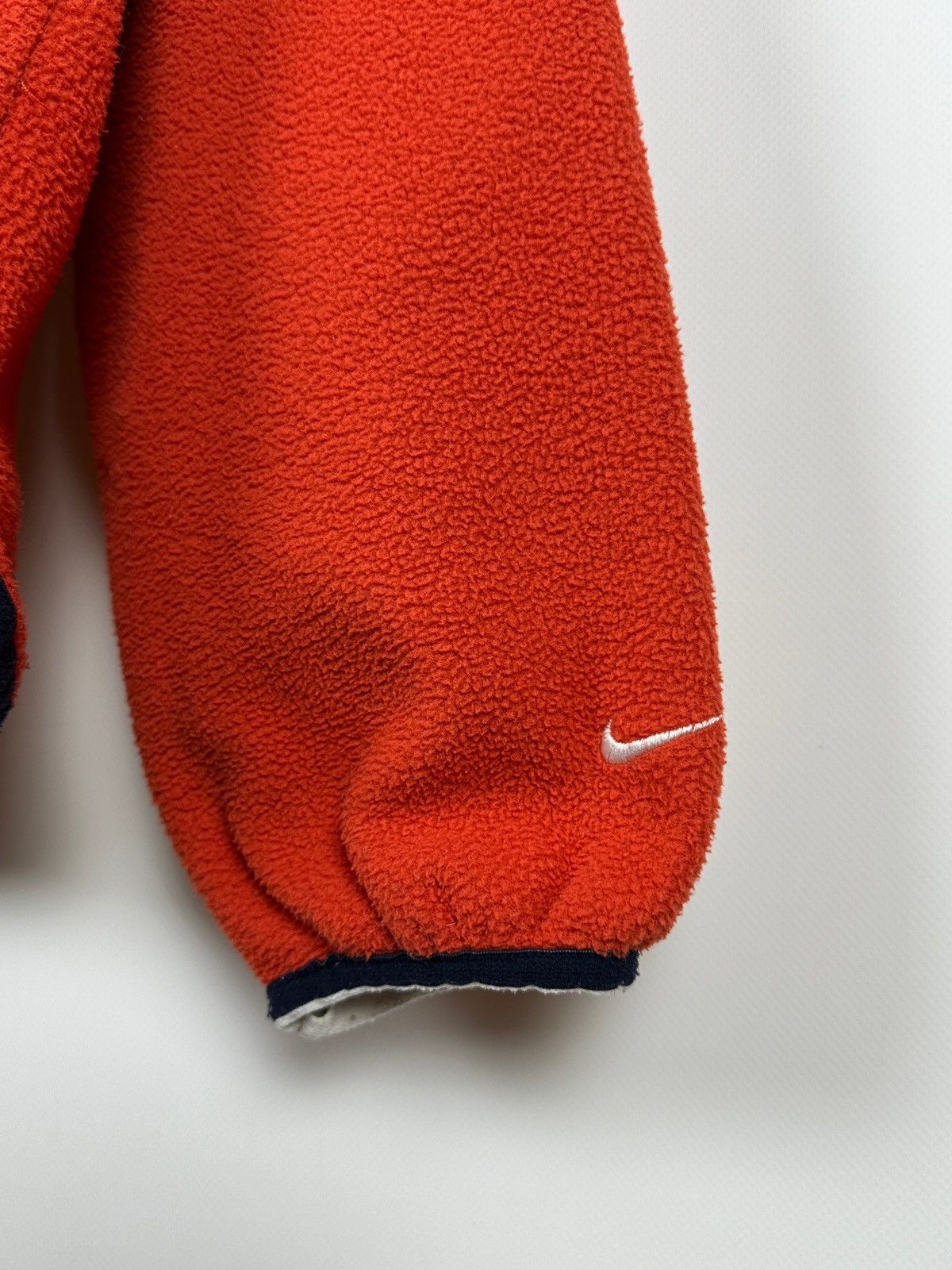 Nike 90s Vintage Nike Center Big Logo Fleece Half Neck Jacket Size US S / EU 44-46 / 1 - 10 Thumbnail