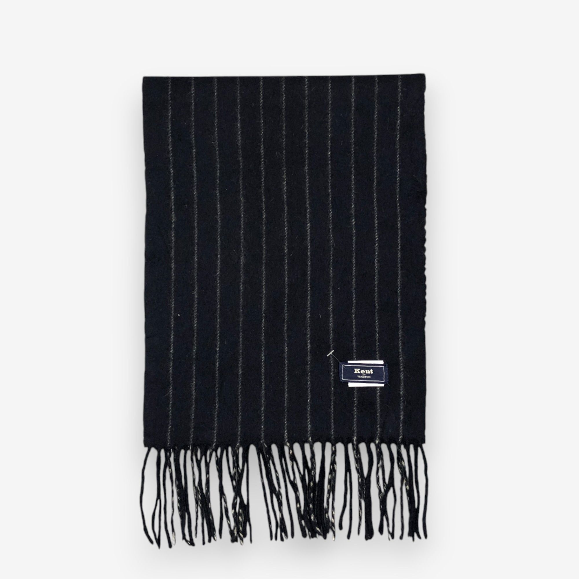 Japanese Brand Vintage Kent Scarf Muffler Wool Fringe Winter Scarves Size ONE SIZE - 2 Thumbnail