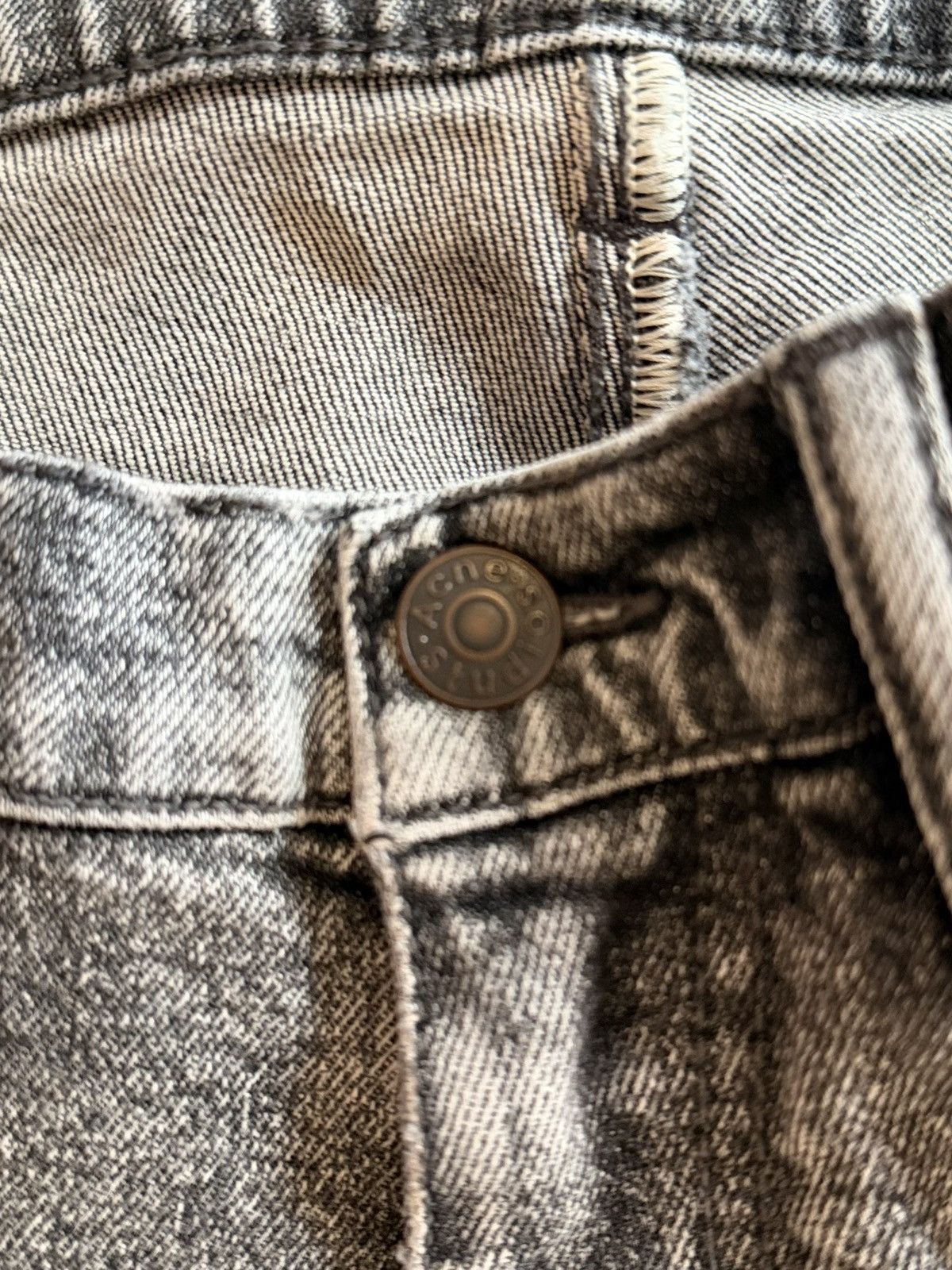 Acne Studios Acne Studios Blå Konst Max Dark Stone Grey Jeans Size 33x34 Size US 33 - 6 Thumbnail
