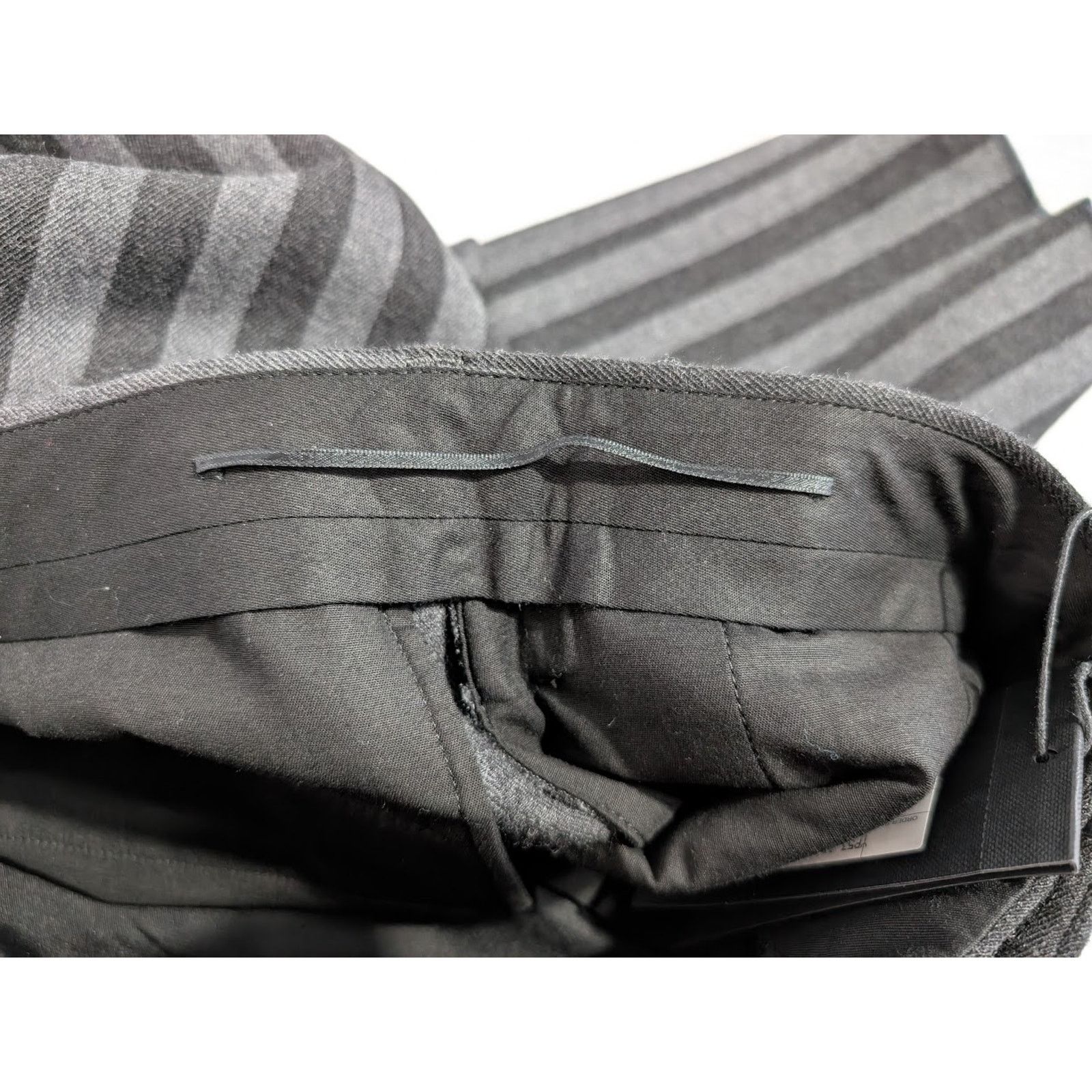 Saint Laurent Paris o1rshd1 Q:2 / Tailleur Rayure Brossee Pant in Gris Anthr Size US 34 / EU 50 - 16 Thumbnail