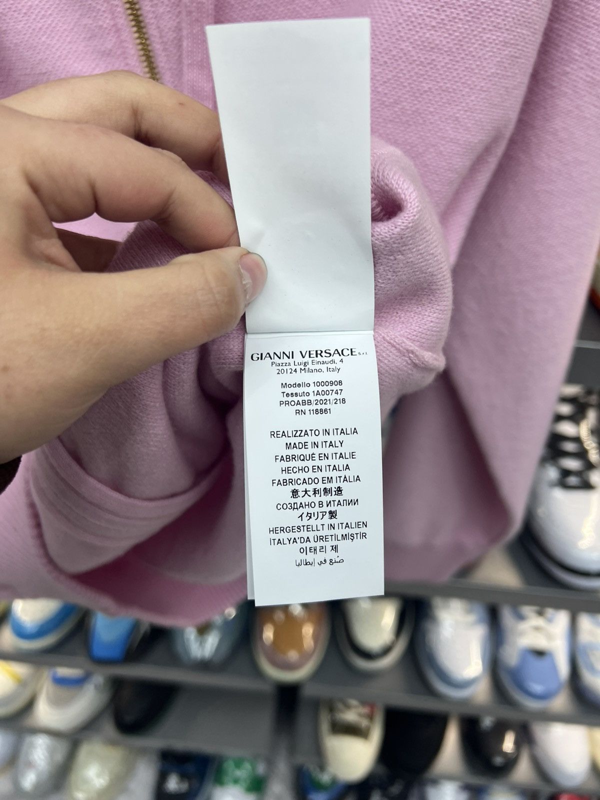 Versace Versace Pink Hoodie Size M / US 6-8 / IT 42-44 - 8 Thumbnail