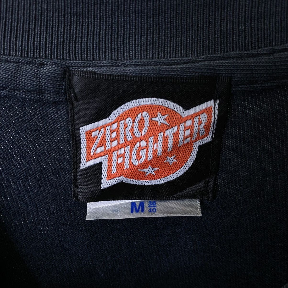 Vintage Y2K Zero Fighter Jets Faded Black T Shirt Size US L / EU 52-54 / 3 - 4 Thumbnail