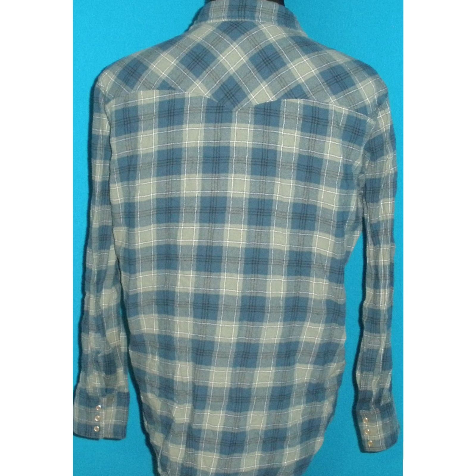 Wrangler Wrangler Shirt Mens Large Plaid Button-Up Long Sleeve Pearl Snap Casual Western Modern Plaid Shirt Size US L / EU 52-54 / 3 - 3 Thumbnail