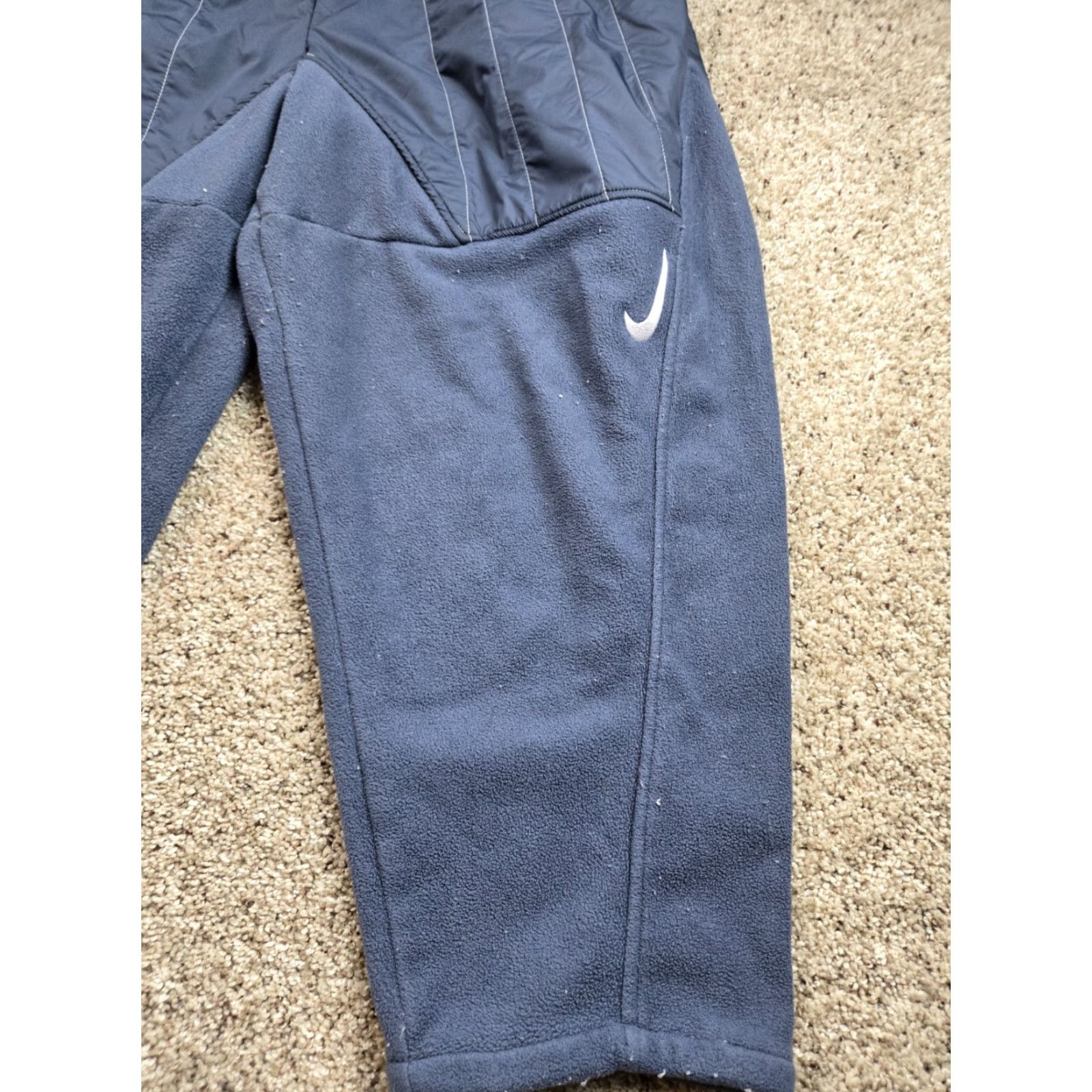 Nike Nike NSW Curve Plush Pants Womens 2XL Blue Fleece Relaxed Fit DD5614-437 Size 40" / US 18 - 2 Thumbnail