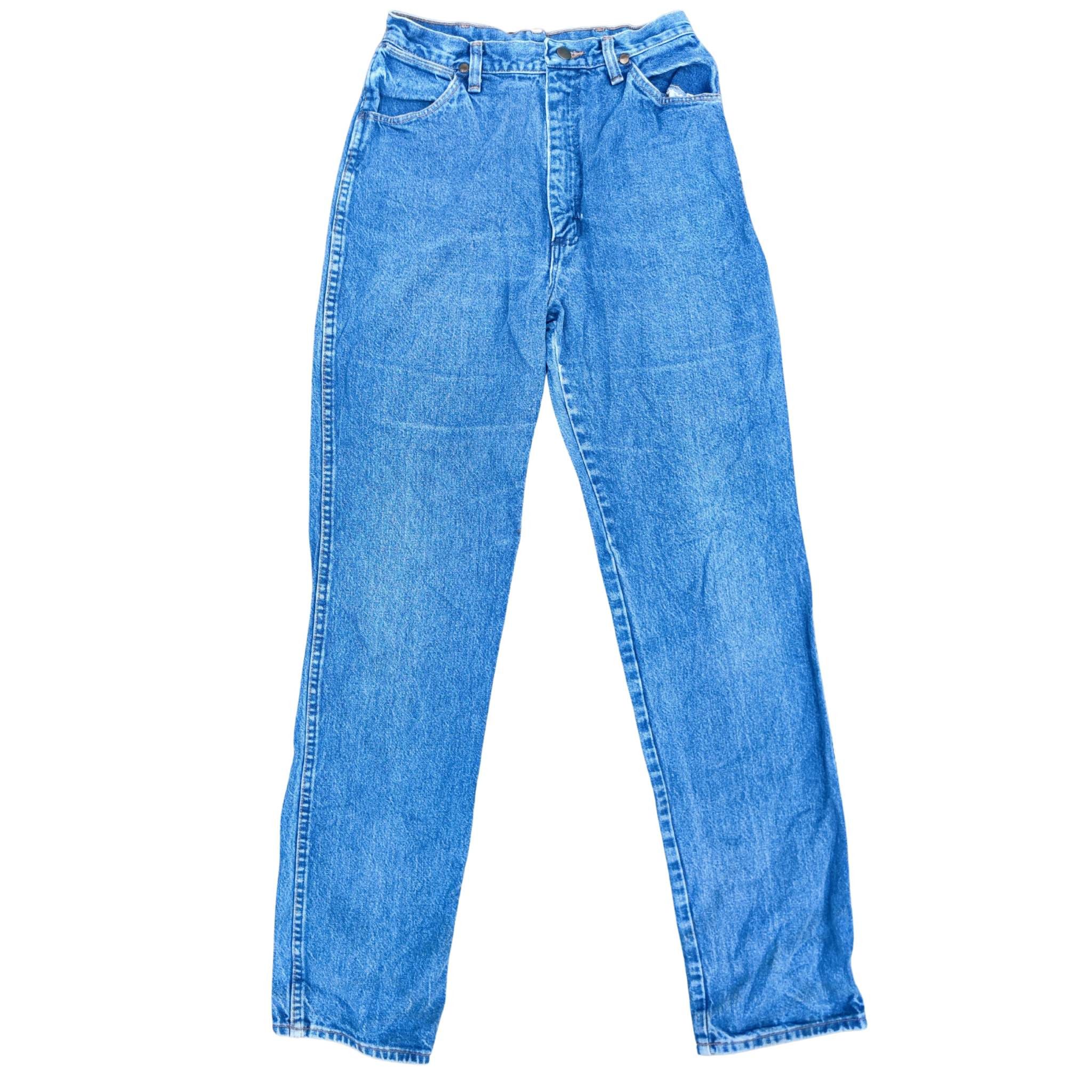 Vintage × Wrangler Wrangler Blue Denim Jeans Straight Leg Made in USA 26 x 32.5 Size US 26 / EU 42 - 1 Thumbnail