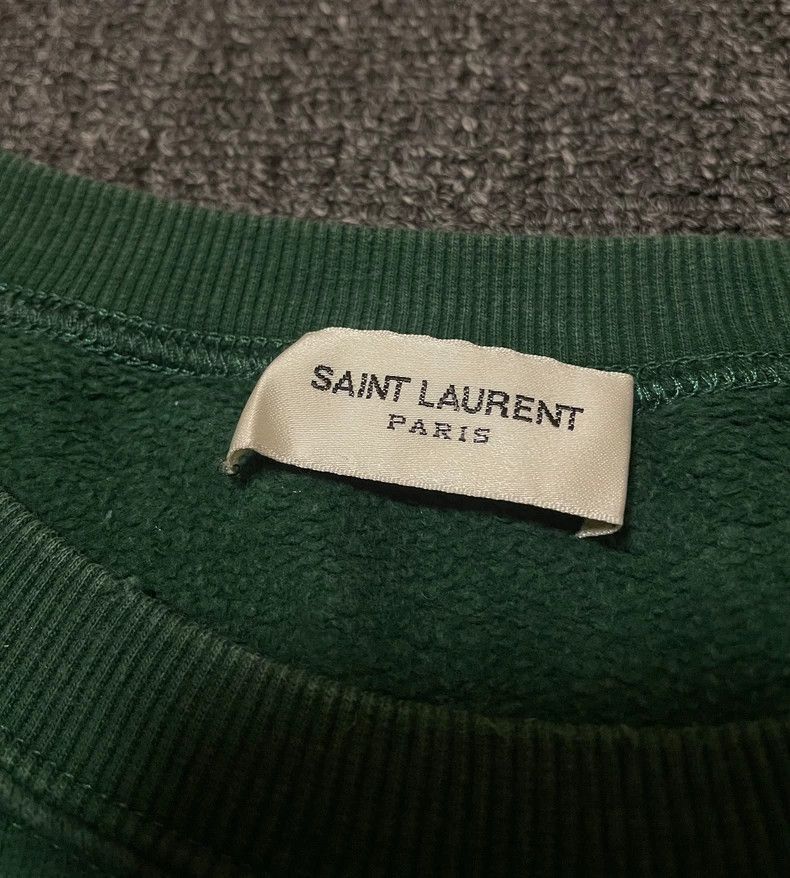 Saint Laurent Paris Saint Laurent Paris Washed green hoodie-2507 Size US M / EU 48-50 / 2 - 3 Thumbnail