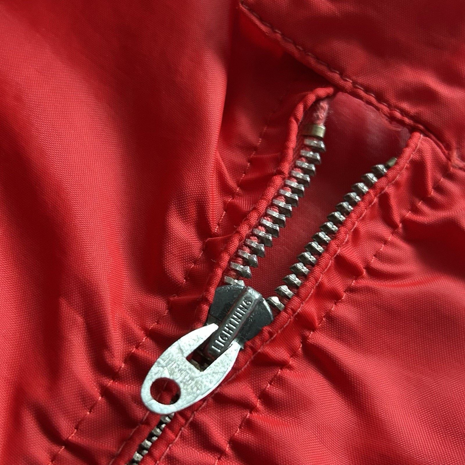 Vintage Vintage 70s Nylon Windbreaker Jacket Small Red Racing Stripe Size US S / EU 44-46 / 1 - 5 Thumbnail