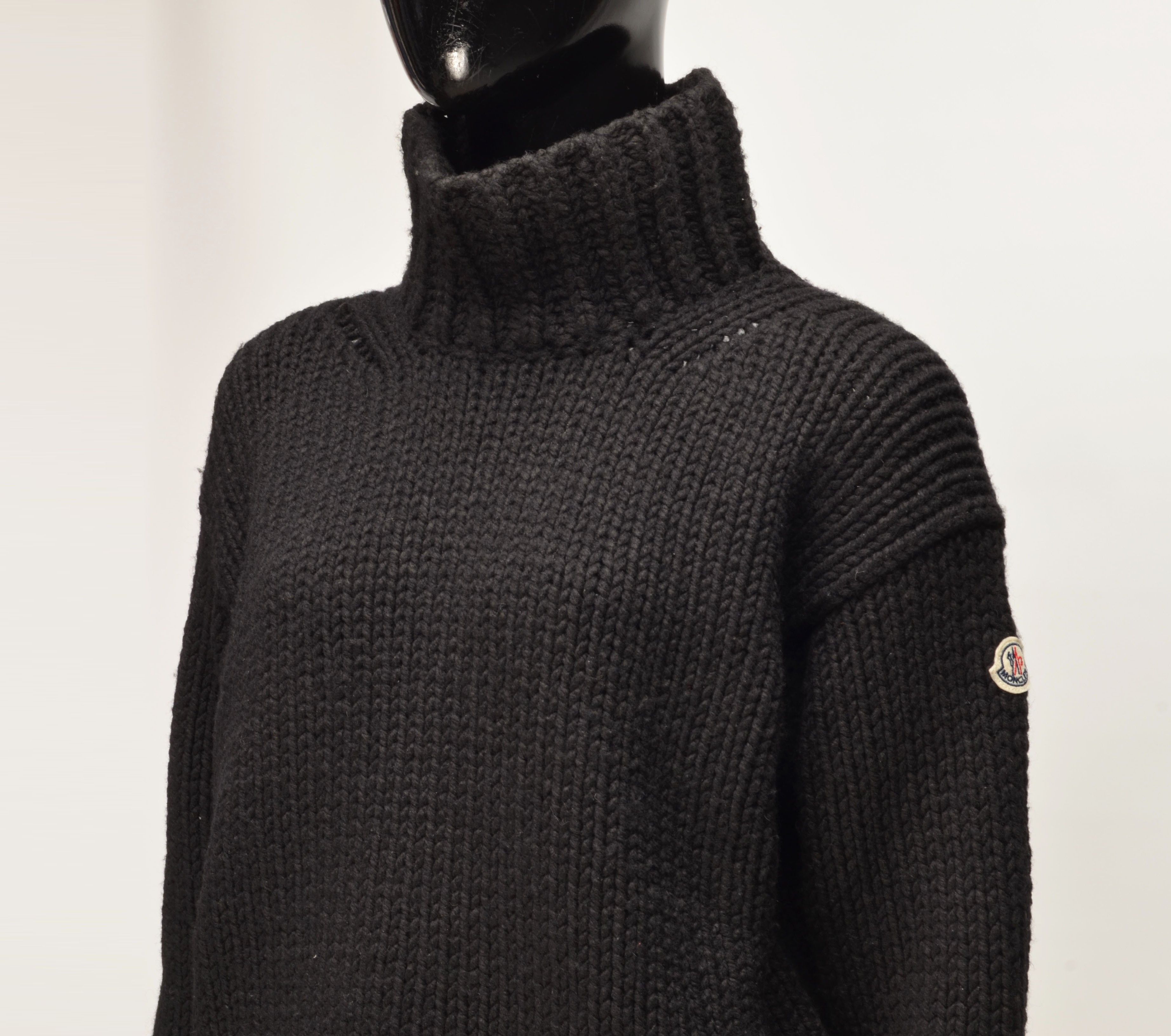 Moncler Moncler Chunky Knit Turtleneck Sweater Wool Blend Jumper Size S / US 4 / IT 40 - 2 Thumbnail