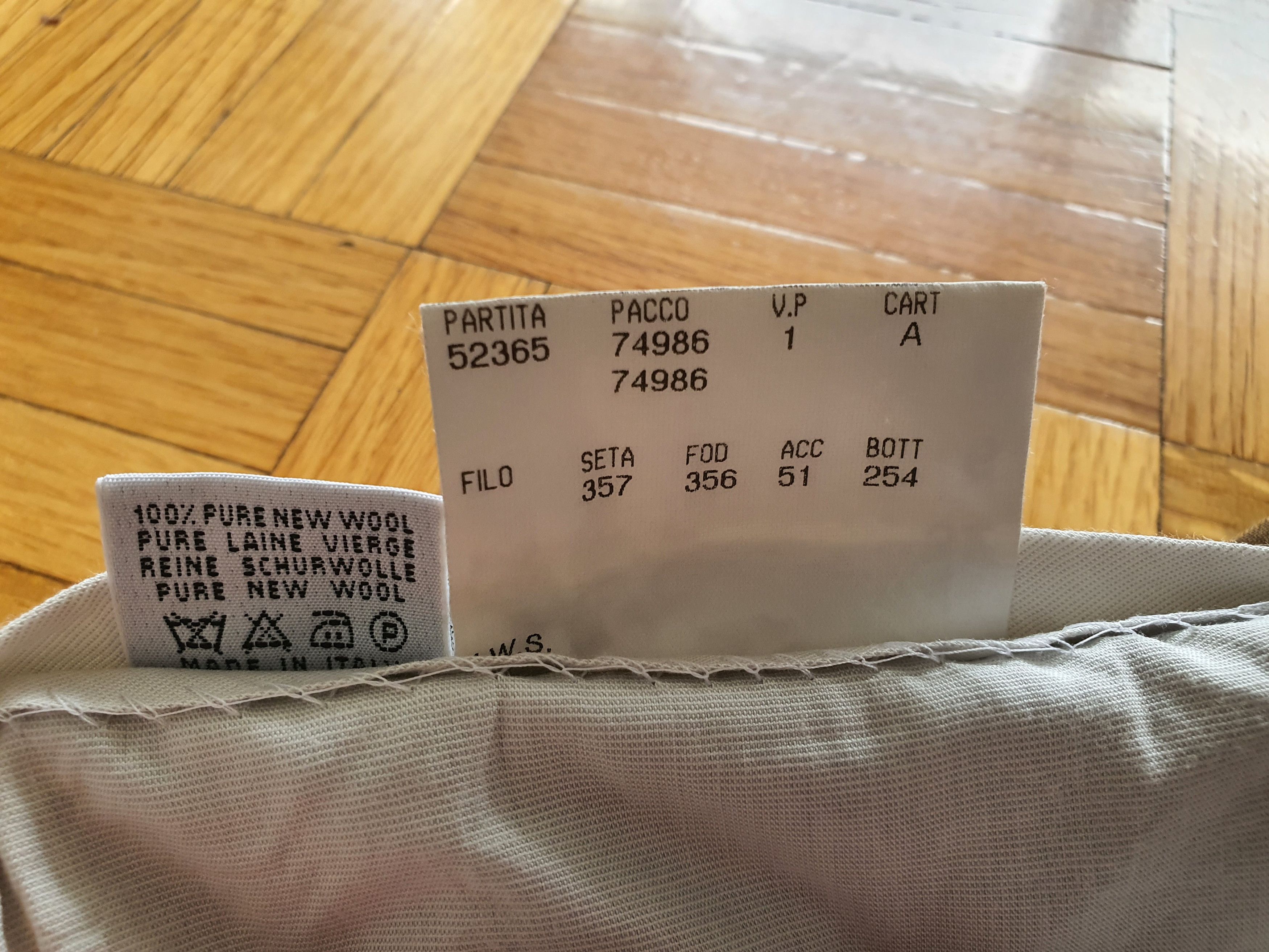 Canali Vintage Pants Trousers - Light, Pleated - Sz EU IT 52, W36 Size 36S - 7 Thumbnail