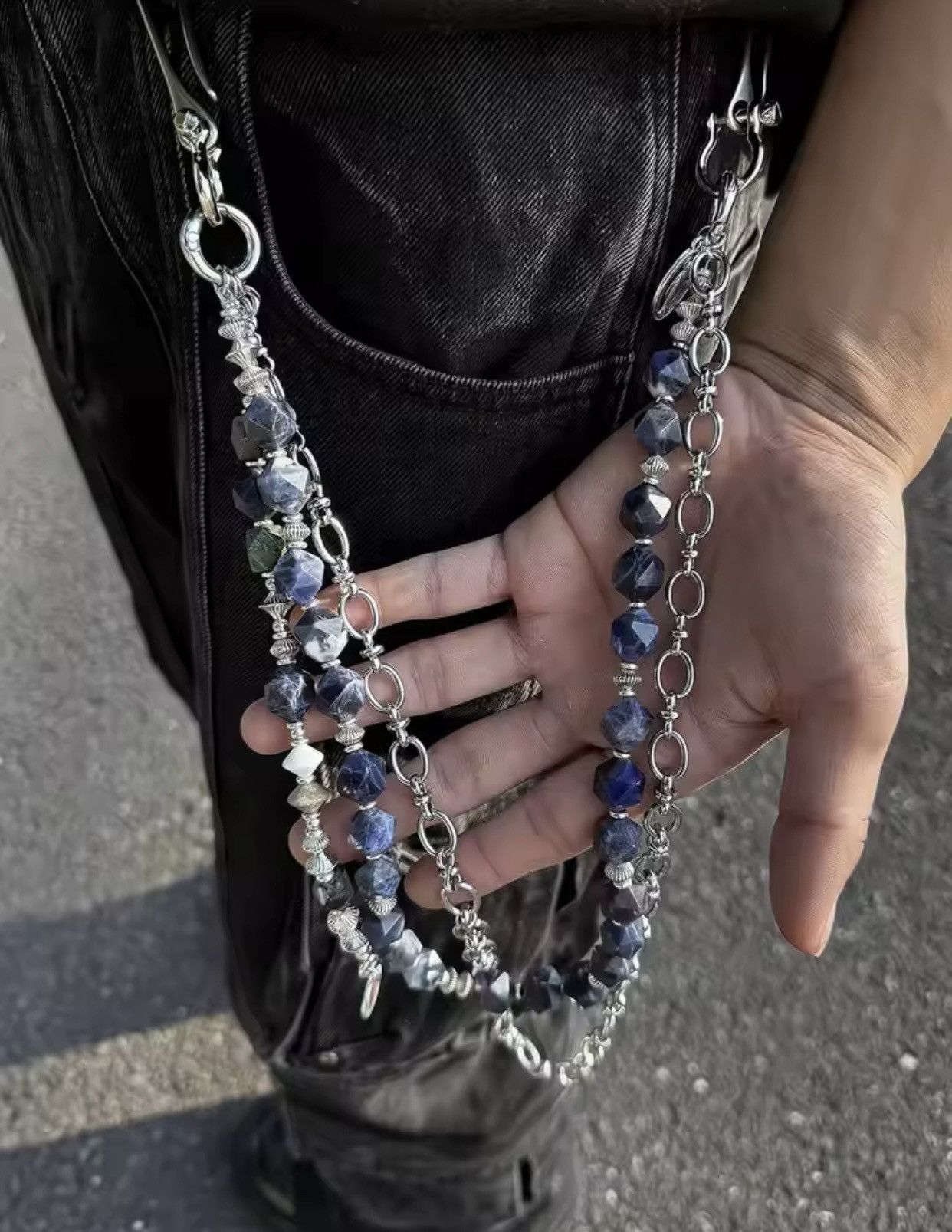 Jewelry Three In One Combination Pants Chain Peacock Green Metal Size ONE SIZE - 2 Thumbnail