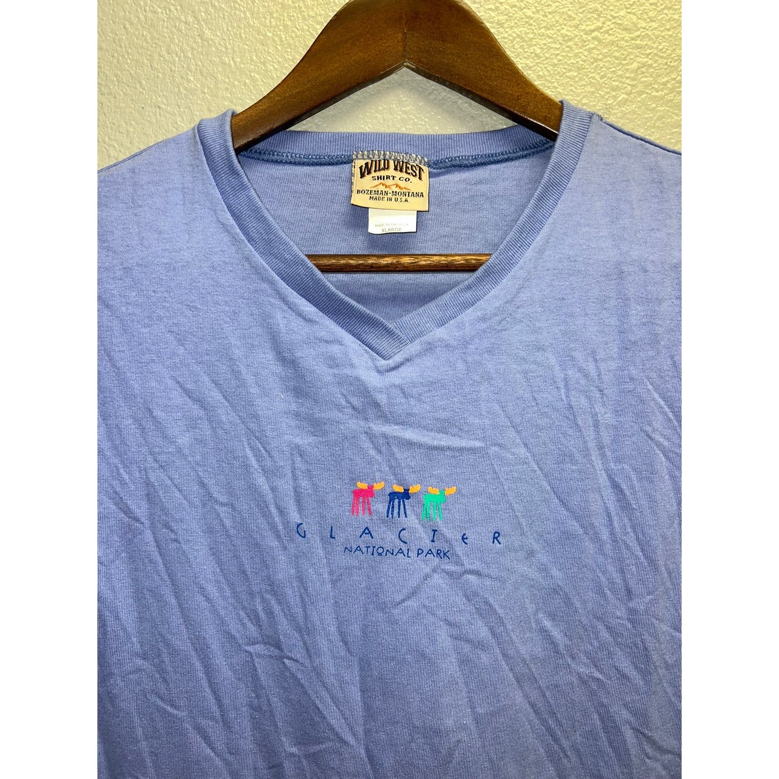 Vintage Womens Vintage Glacier Park Shirt Top Moose Graphic Tee XL Size XL / US 12-14 / IT 48-50 - 2 Thumbnail